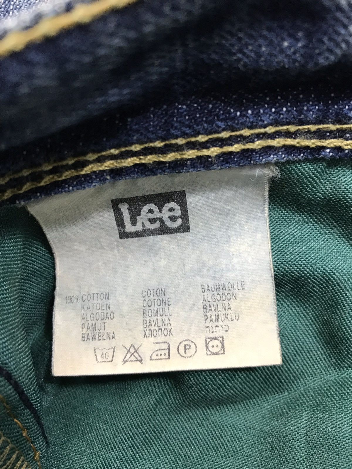 Japanese Brand × Lee Vintage Lee Distressed Denim Half Selvedge Jeans Design Size US 32 / EU 48 - 14 Thumbnail