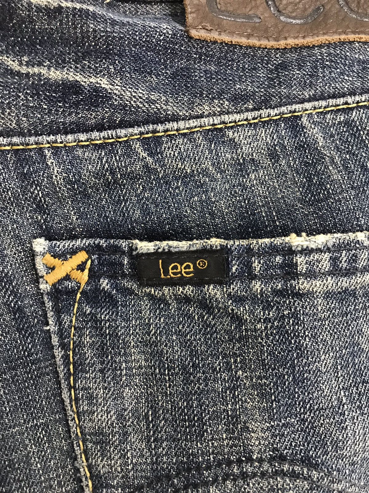 Japanese Brand × Lee Vintage Lee Distressed Denim Half Selvedge Jeans Design Size US 32 / EU 48 - 11 Thumbnail