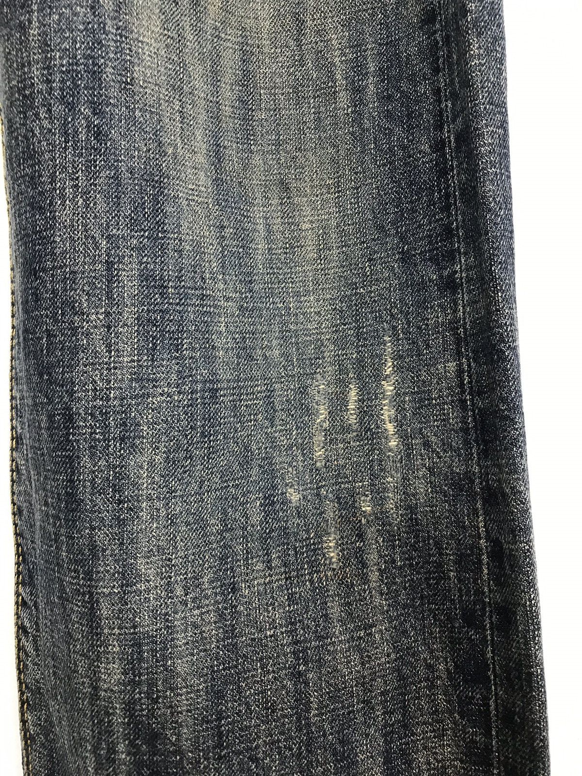 Japanese Brand × Lee Vintage Lee Distressed Denim Half Selvedge Jeans Design Size US 32 / EU 48 - 8 Thumbnail
