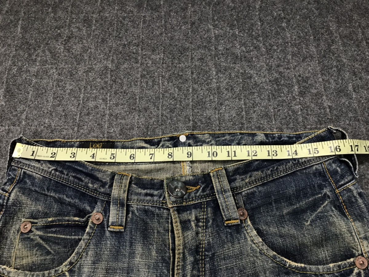 Japanese Brand × Lee Vintage Lee Distressed Denim Half Selvedge Jeans Design Size US 32 / EU 48 - 18 Thumbnail
