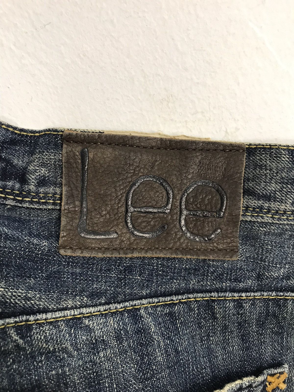 Japanese Brand × Lee Vintage Lee Distressed Denim Half Selvedge Jeans Design Size US 32 / EU 48 - 12 Thumbnail