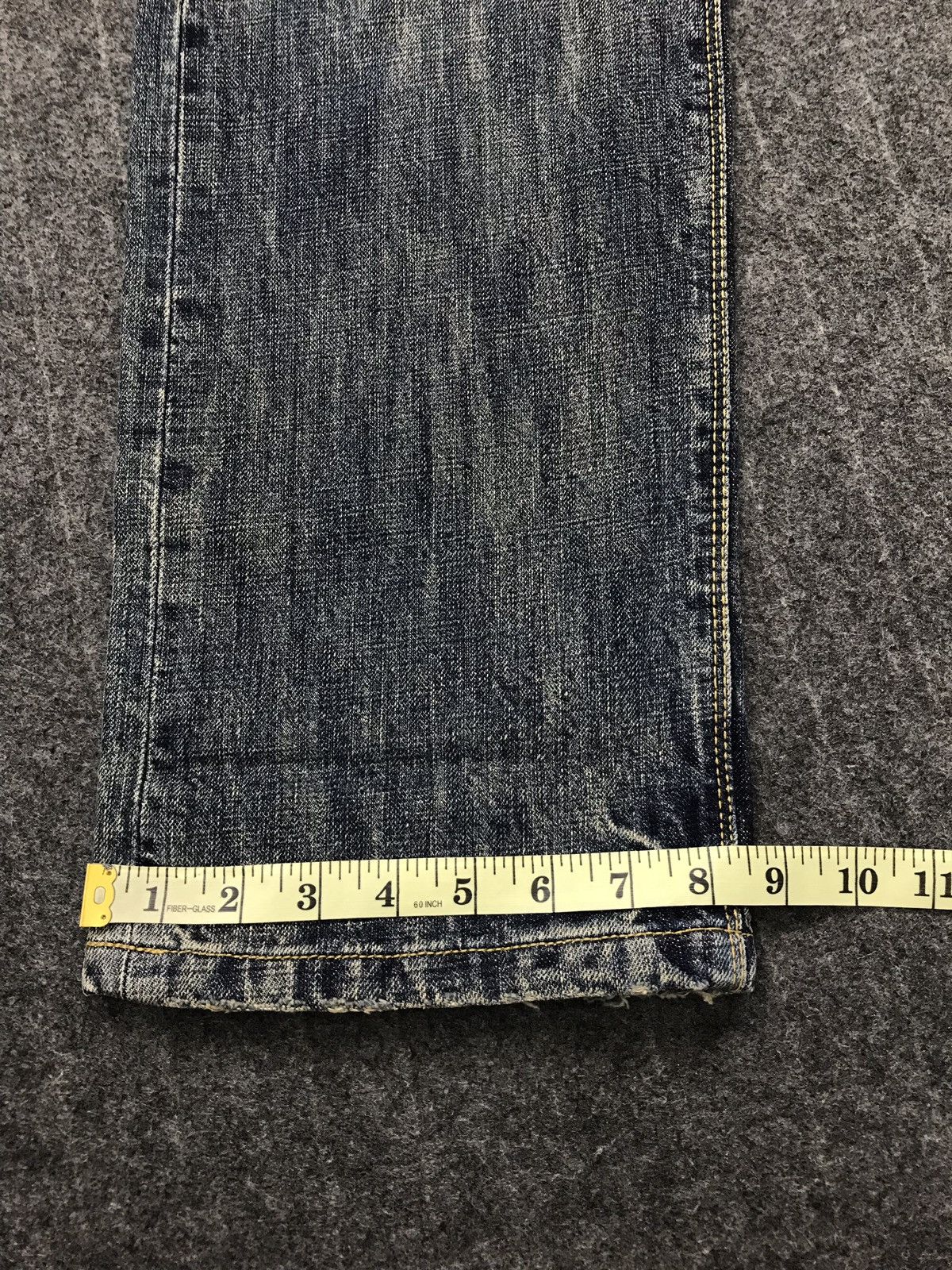 Japanese Brand × Lee Vintage Lee Distressed Denim Half Selvedge Jeans Design Size US 32 / EU 48 - 24 Thumbnail