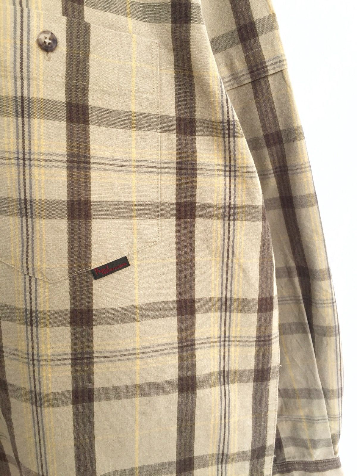 Japanese Brand Made In Japan Papas Checked Plaid Oversized Button Up Shirt Size US L / EU 52-54 / 3 - 3 Thumbnail