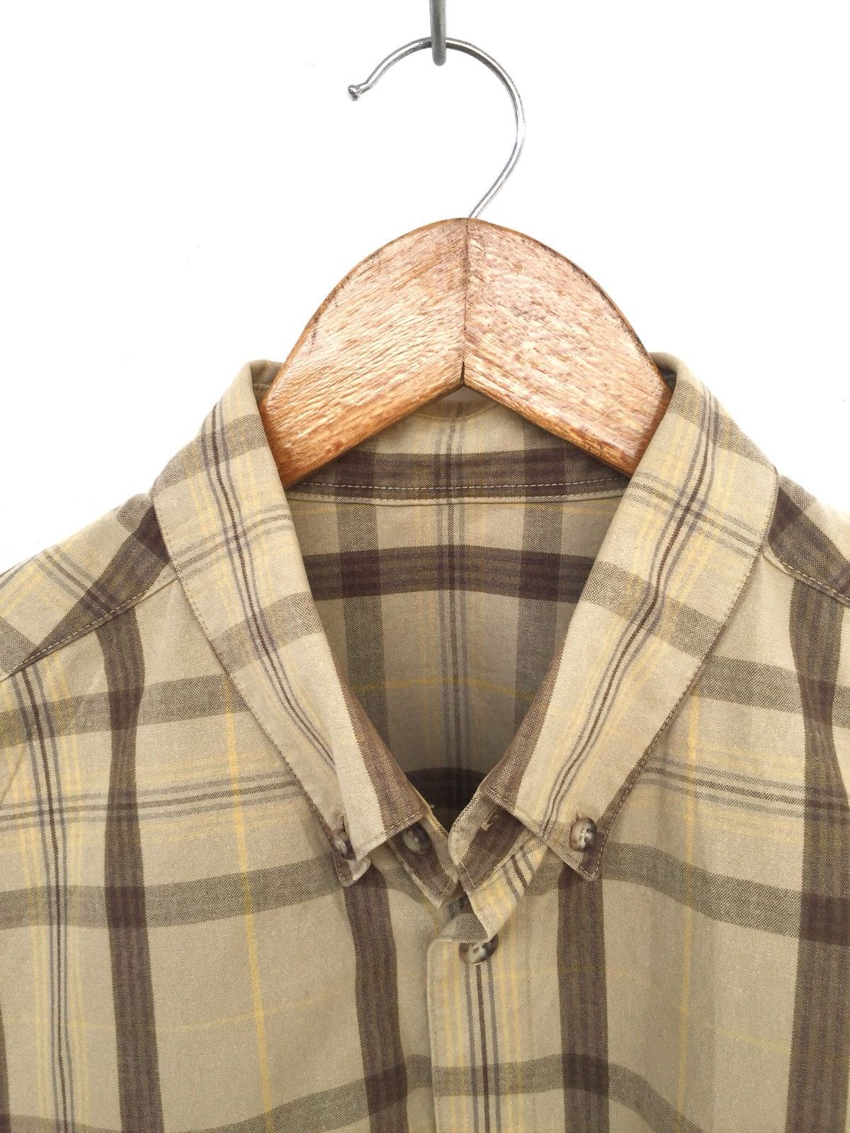 Japanese Brand Made In Japan Papas Checked Plaid Oversized Button Up Shirt Size US L / EU 52-54 / 3 - 4 Thumbnail