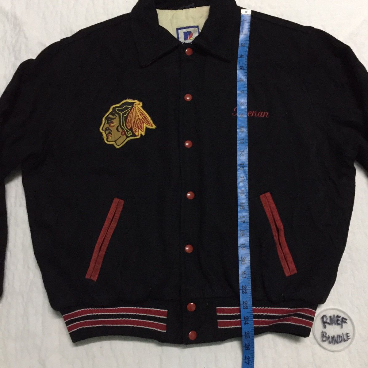 Rennoc Vintage Rennoc Big Logo at back style Varsity Jacket Size US L / EU 52-54 / 3 - 15 Thumbnail