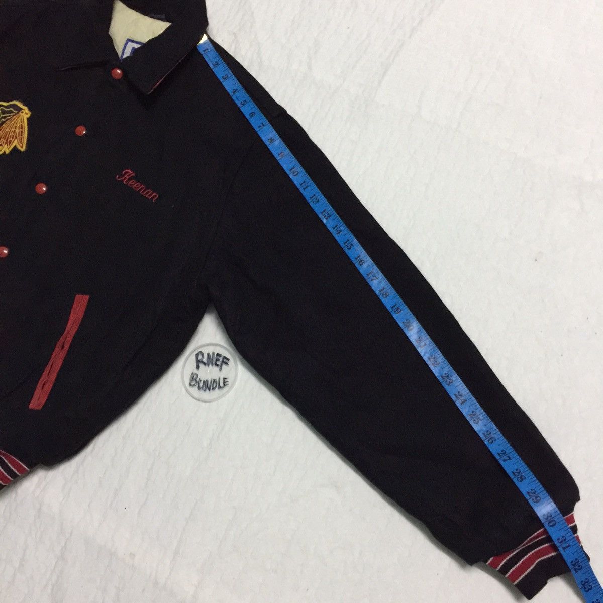 Rennoc Vintage Rennoc Big Logo at back style Varsity Jacket Size US L / EU 52-54 / 3 - 17 Thumbnail