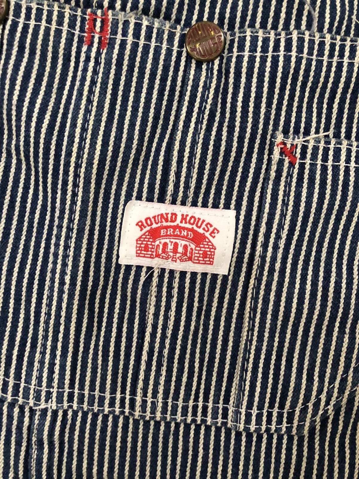 Vintage Vintage Round House Hickory Workers Overall Size US 32 / EU 48 - 8 Thumbnail