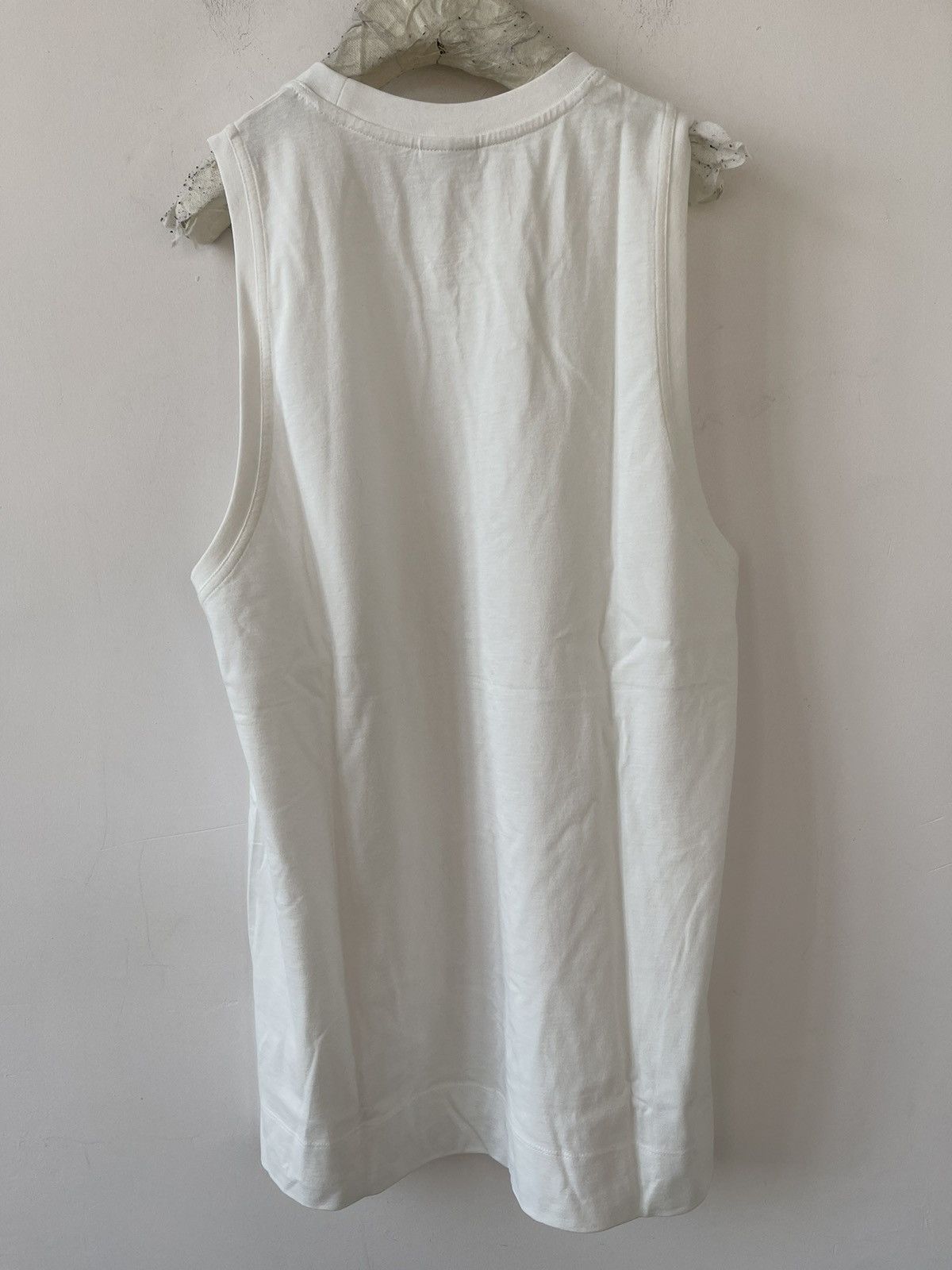 Dries Van Noten Dries Van Noten Off-White Jersey Tank Top Size US S / EU 44-46 / 1 - 3 Thumbnail