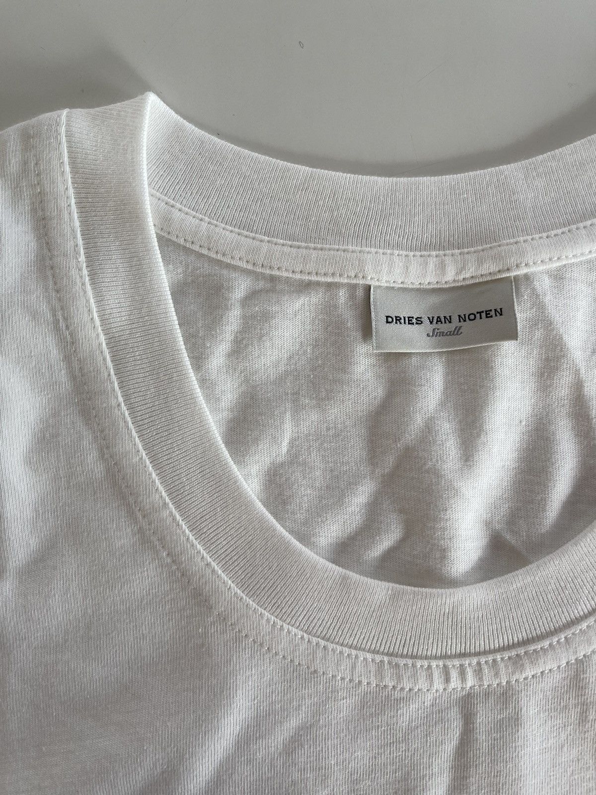Dries Van Noten Dries Van Noten Off-White Jersey Tank Top Size US S / EU 44-46 / 1 - 4 Thumbnail