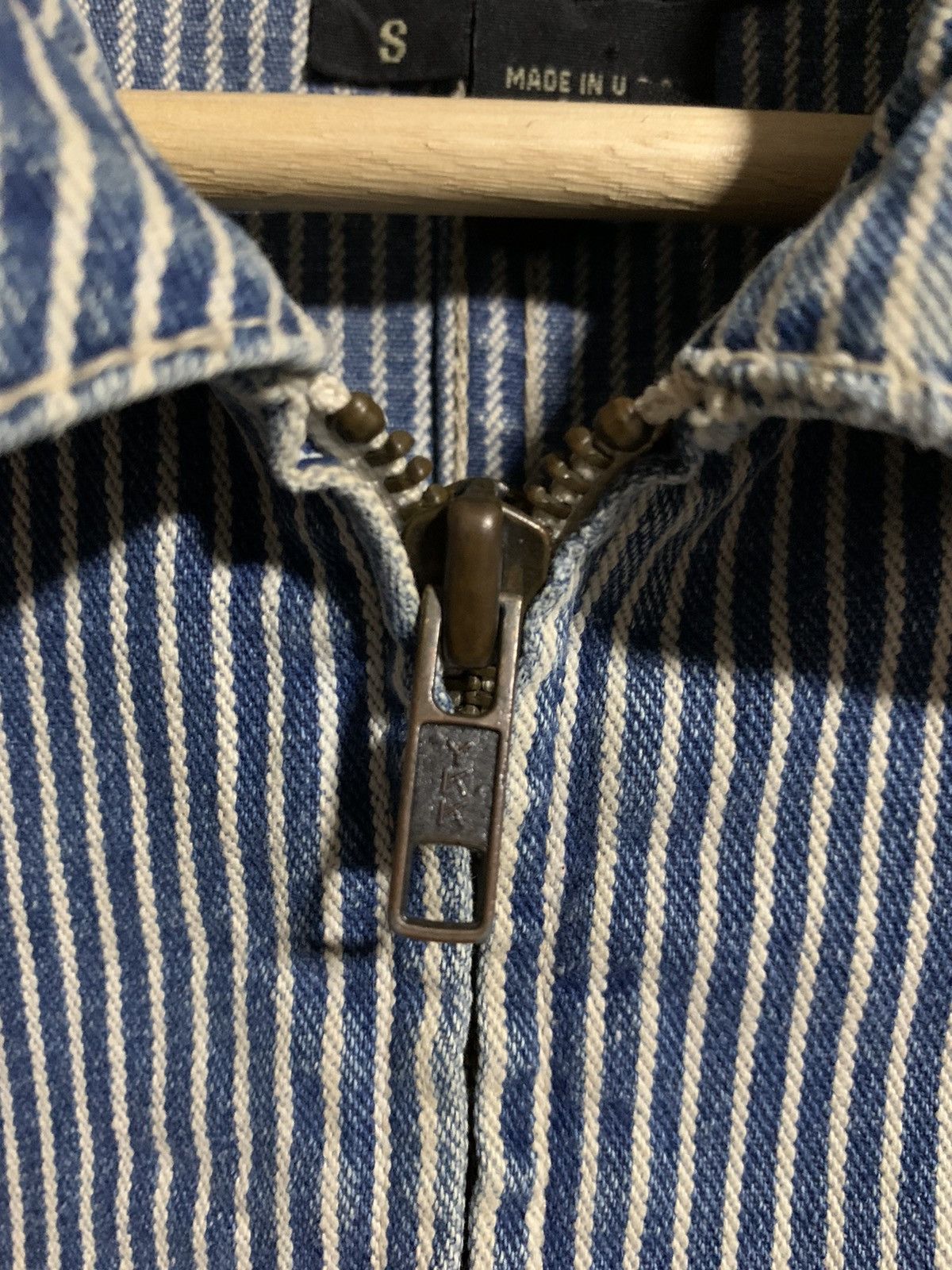 RRL Ralph Lauren RRL Double Ralph Lauren Hickory Zipper Jacket Size US S / EU 44-46 / 1 - 5 Thumbnail