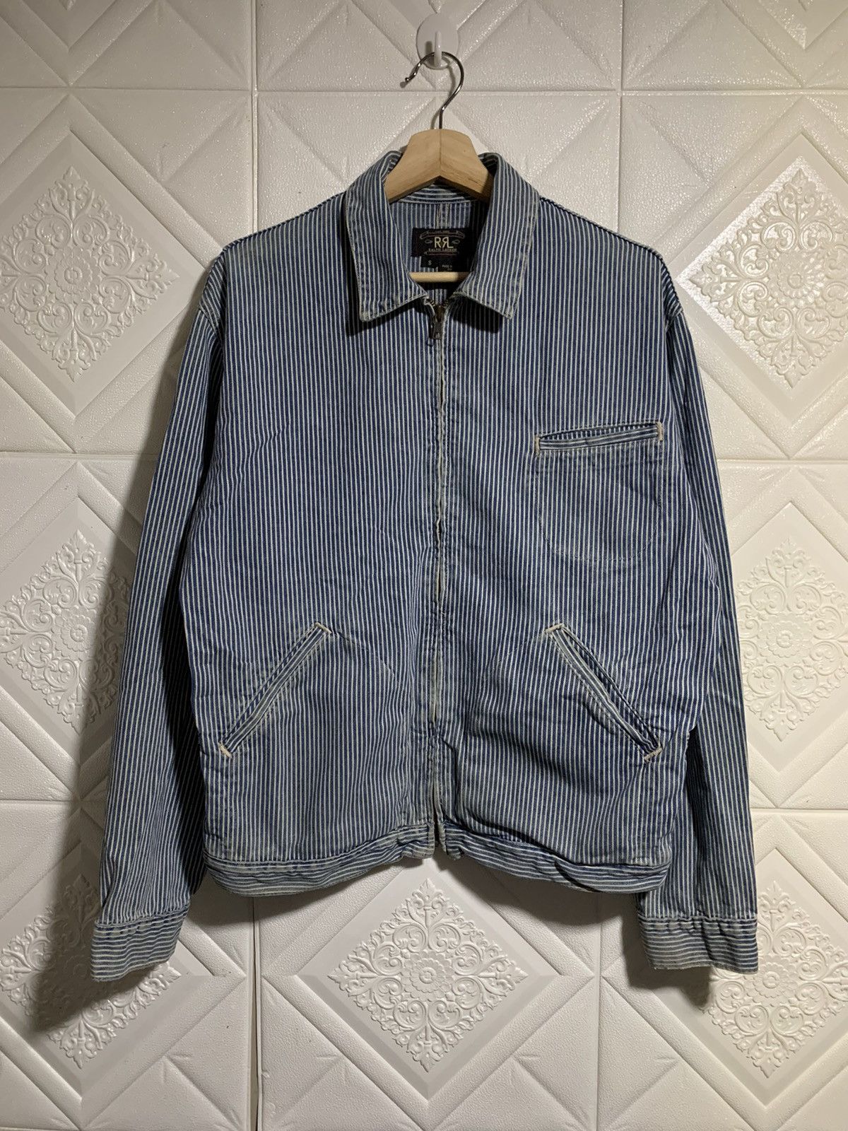 RRL Ralph Lauren RRL Double Ralph Lauren Hickory Zipper Jacket Size US S / EU 44-46 / 1 - 1 Thumbnail