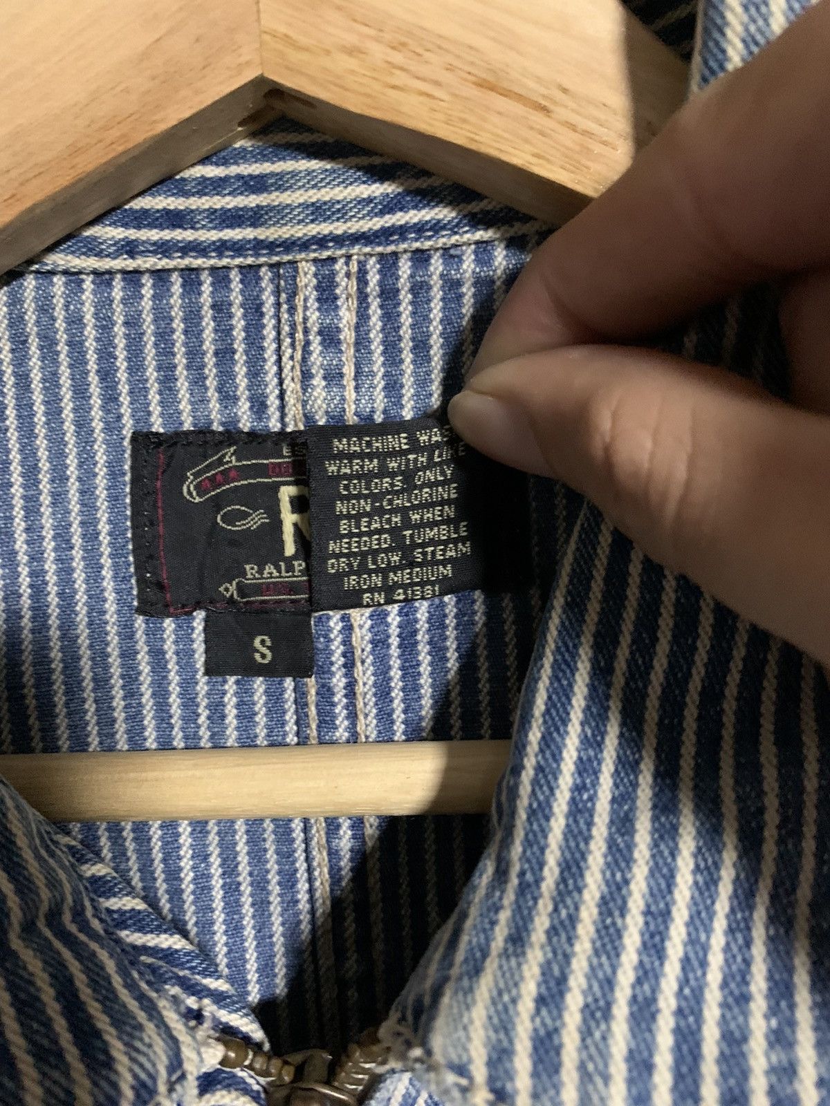 RRL Ralph Lauren RRL Double Ralph Lauren Hickory Zipper Jacket Size US S / EU 44-46 / 1 - 4 Thumbnail
