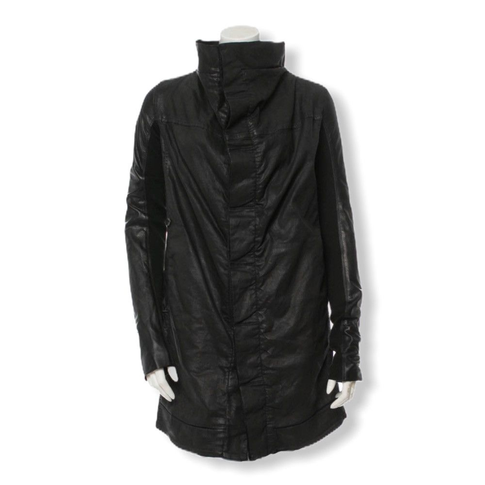 Rick Owens Drkshdw LAST DROP! Rick Owens DRKSHDW Waxed Leather Jacket Size US XS / EU 42 / 0 - 1 Thumbnail