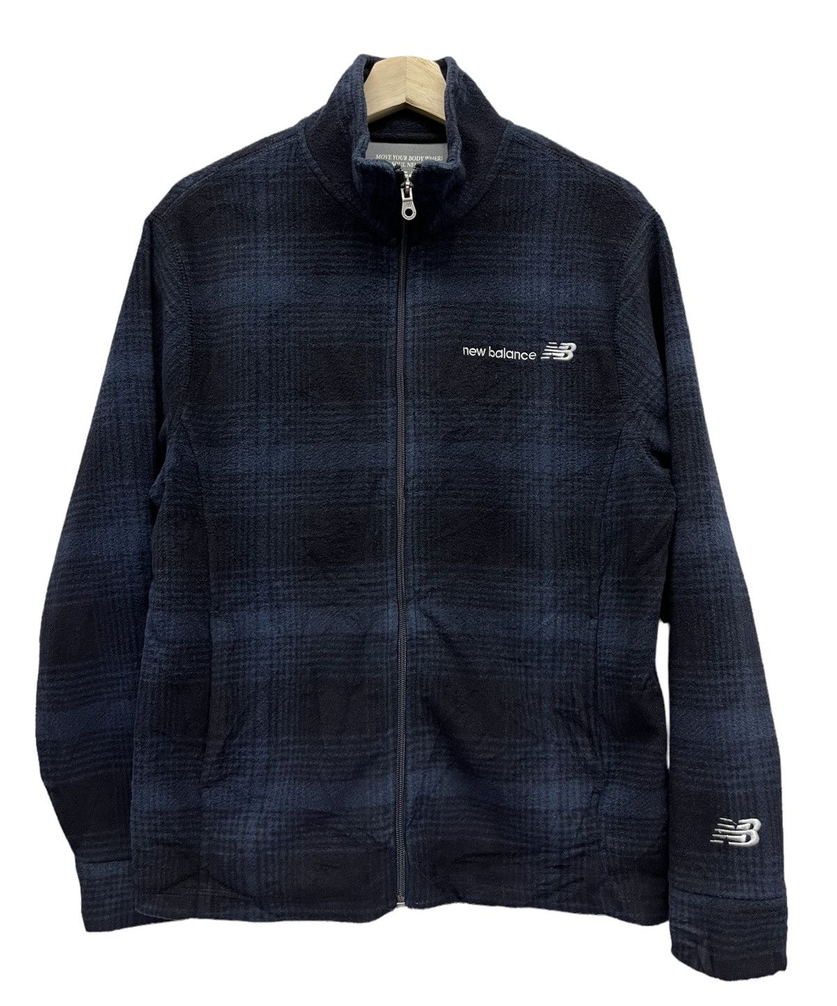 New Balance Vintage 90’s NEW BALANCE Tartan Plaid Fleece Jacket Size US S / EU 44-46 / 1 - 3 Thumbnail