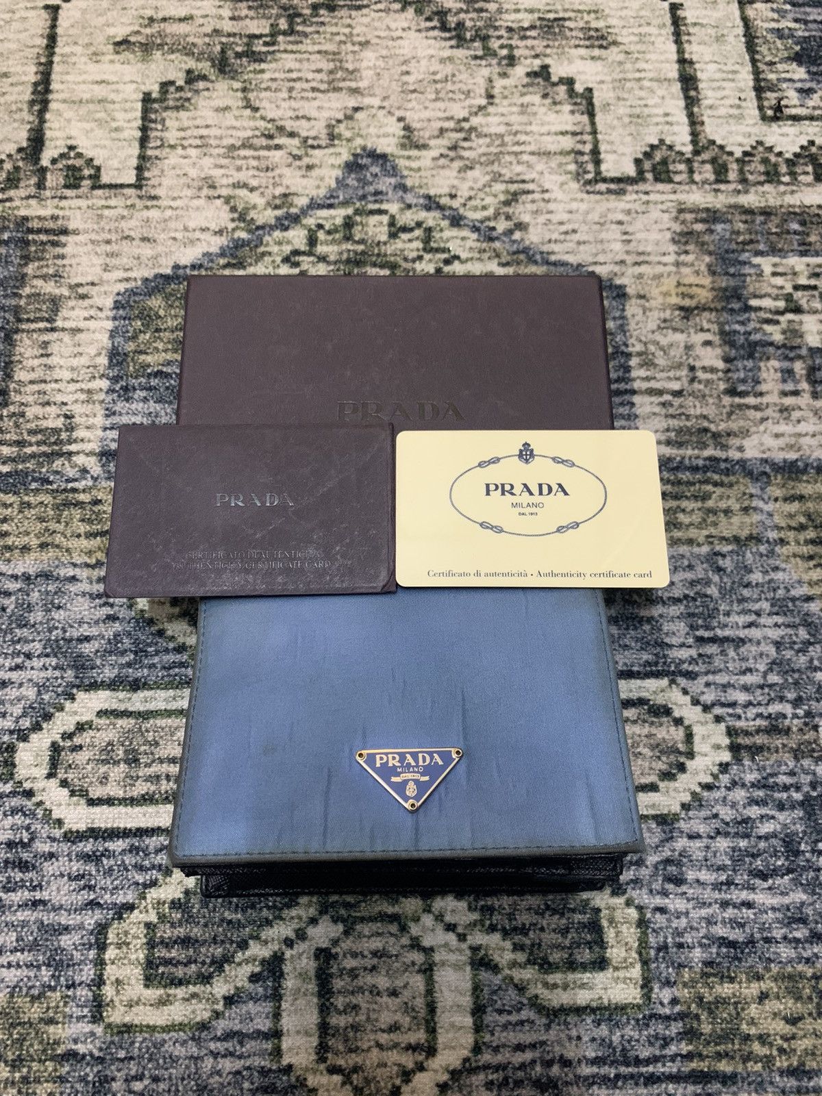 Prada Prada Tessuto Azzurro Wallet Size ONE SIZE - 1 Thumbnail