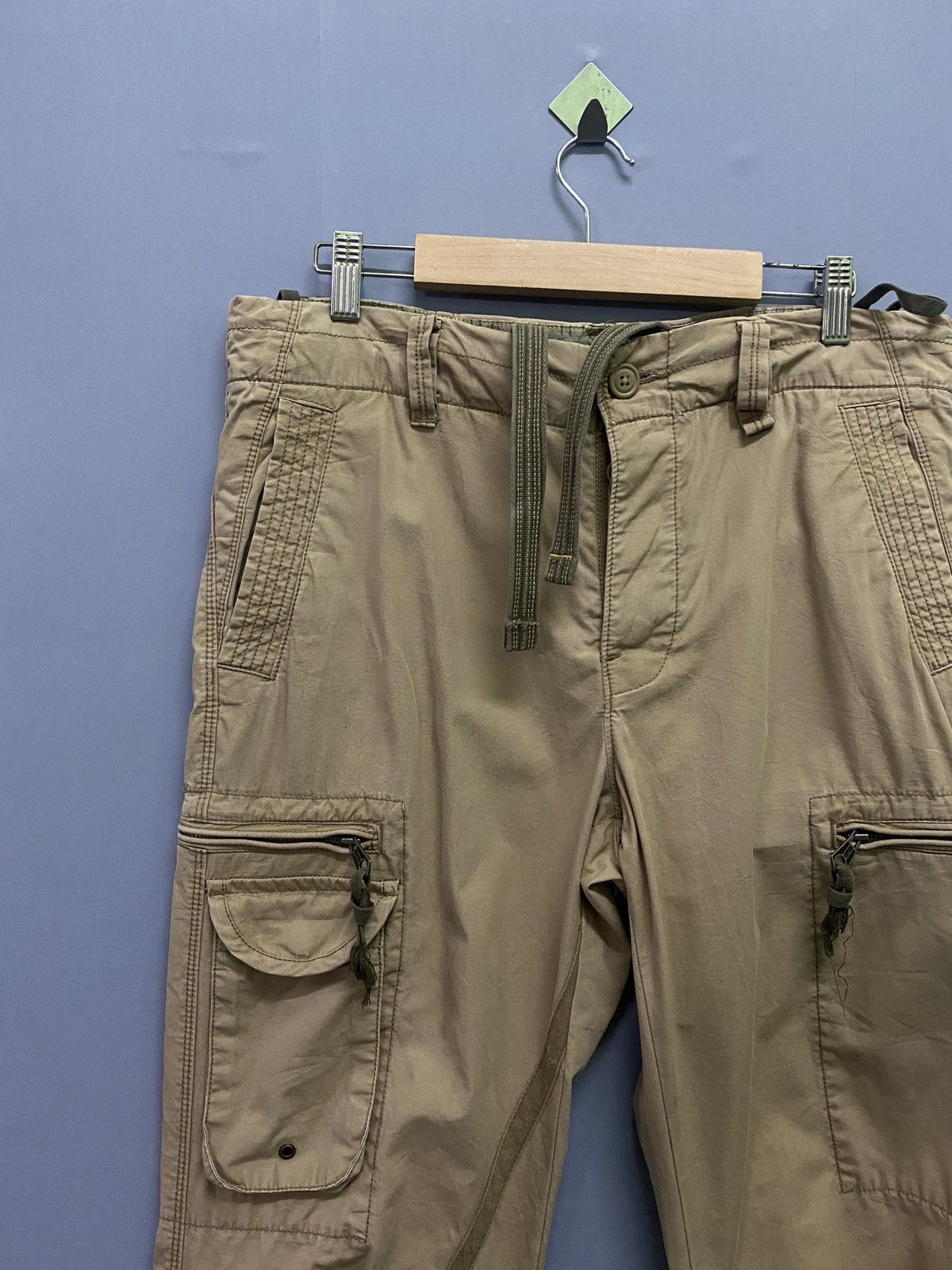 Gap × Vintage Vintage GAP Cargo Multi Pocket Tactical Parachute Pants Size US 33 - 4 Thumbnail