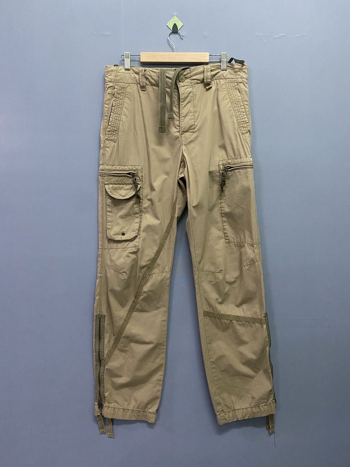 image of Vintage Gap Cargo Multi Pocket Tactical Parachute Pants in Khaki, Men's (Size 33)