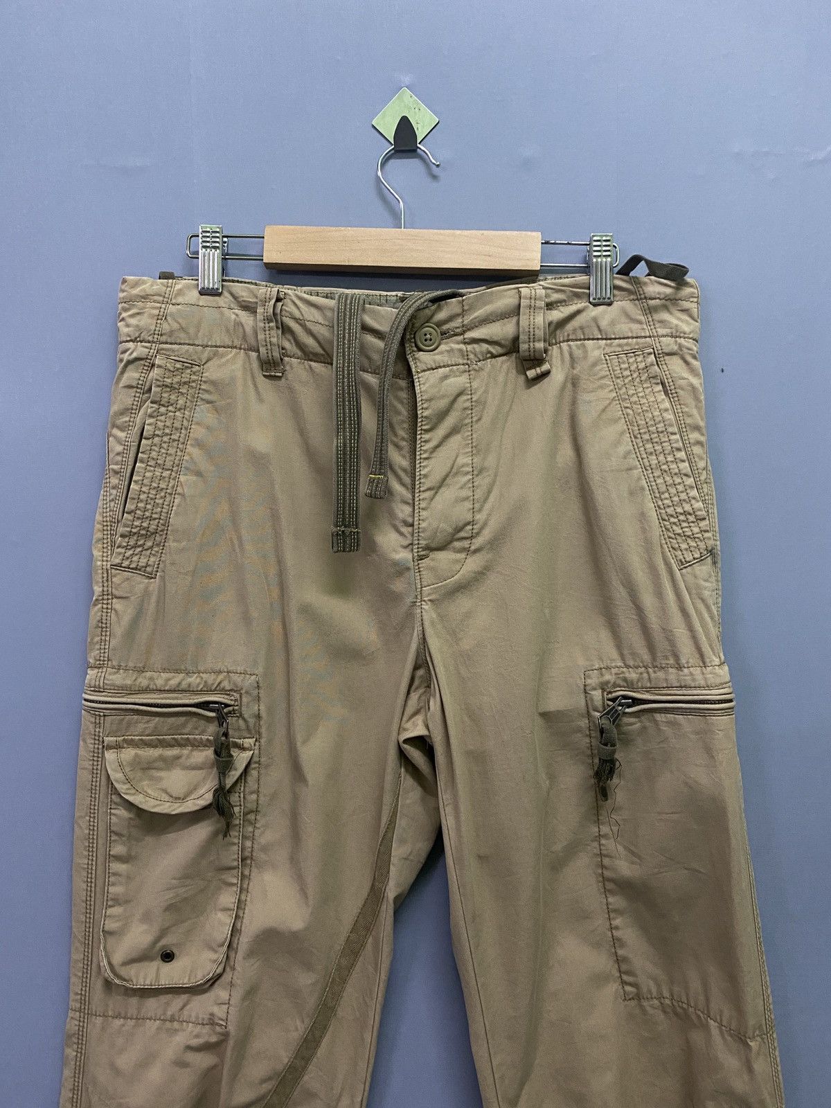 Gap × Vintage Vintage GAP Cargo Multi Pocket Tactical Parachute Pants Size US 33 - 3 Thumbnail