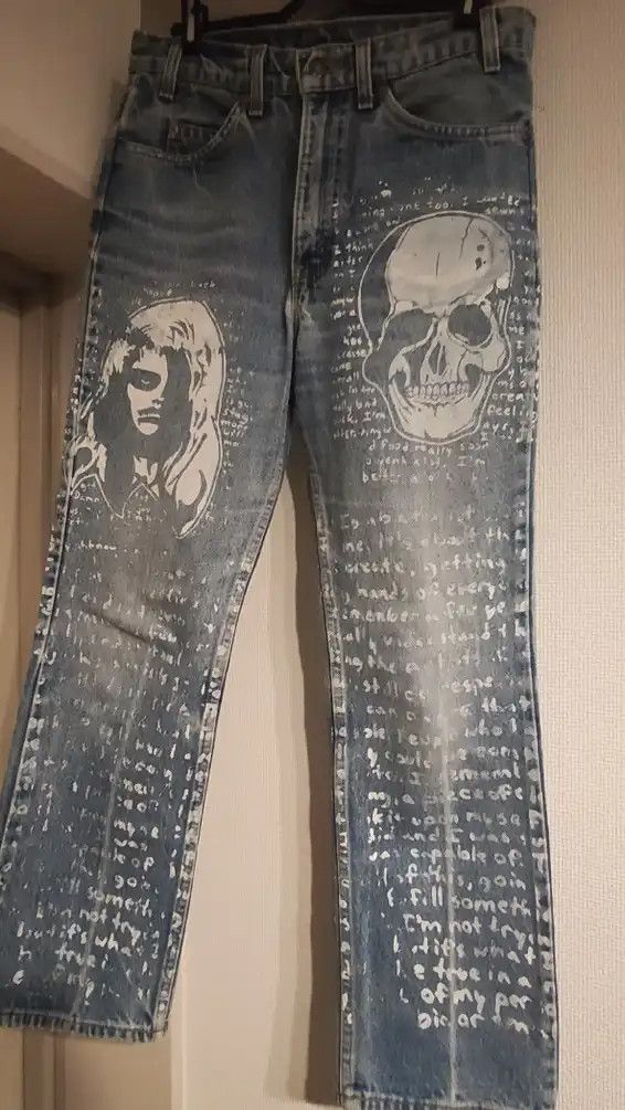 Levi's SAM by Warren Lotas Paint Custom Jeans Denim Pants Size US 30 / EU 46 - 1 Thumbnail