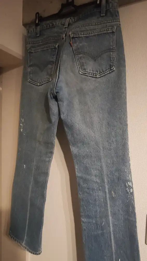 Levi's SAM by Warren Lotas Paint Custom Jeans Denim Pants Size US 30 / EU 46 - 2 Thumbnail