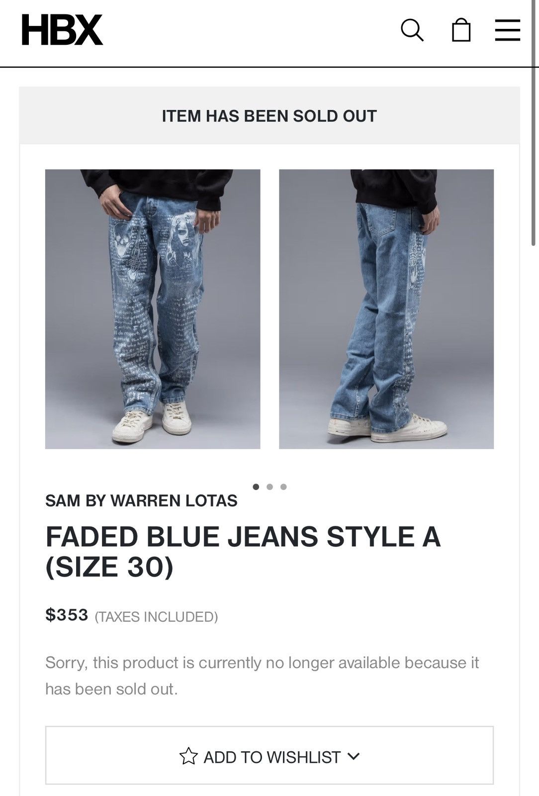 Levi's SAM by Warren Lotas Paint Custom Jeans Denim Pants Size US 30 / EU 46 - 5 Thumbnail