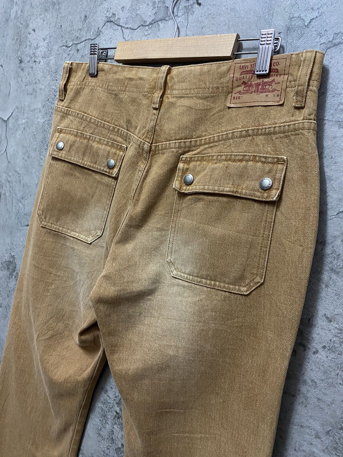 Levi's × Vintage Vintage Levis 515 Bootcut Flared Bush Pocket Denim Pants Size US 32 / EU 48 - 12 Thumbnail