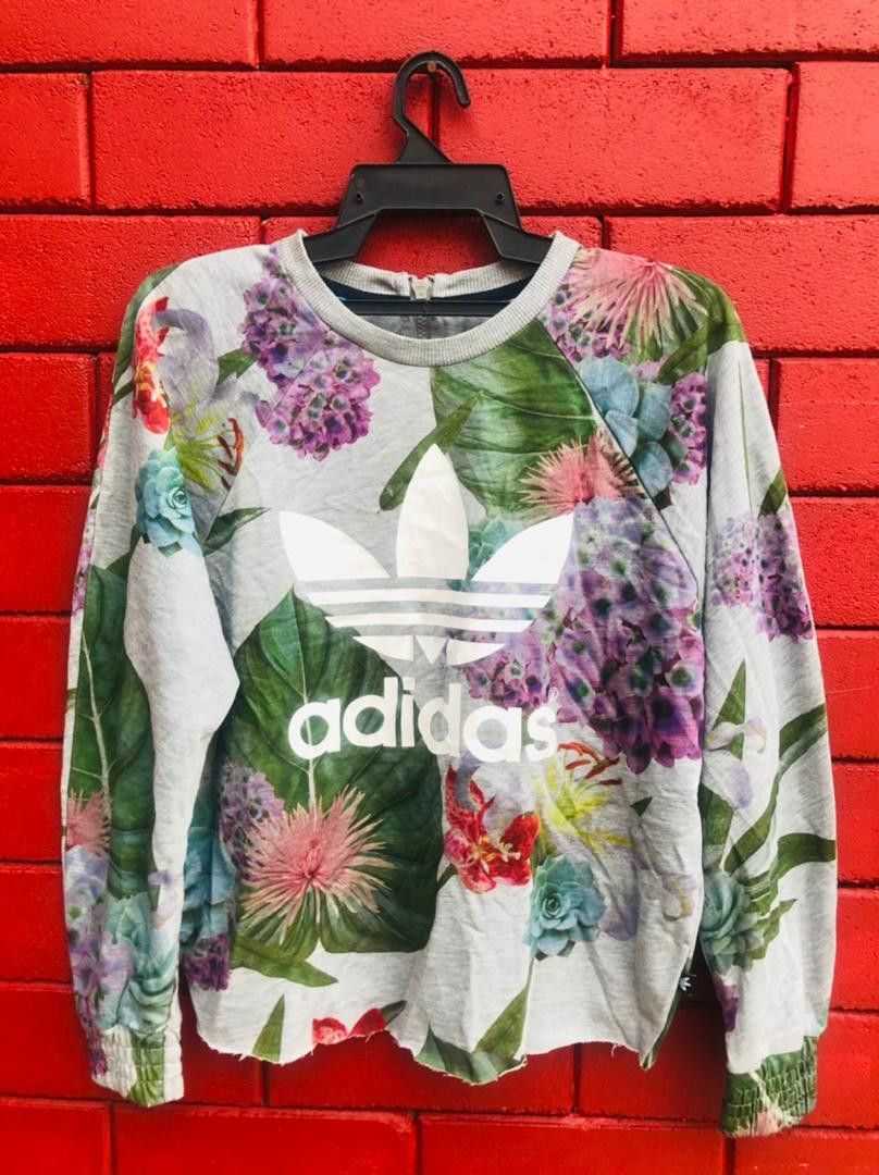 Japanese Brand × Vintage Vintage Adidas Floral Japanese Designer Fashion Style Size US M / EU 48-50 / 2 - 1 Thumbnail