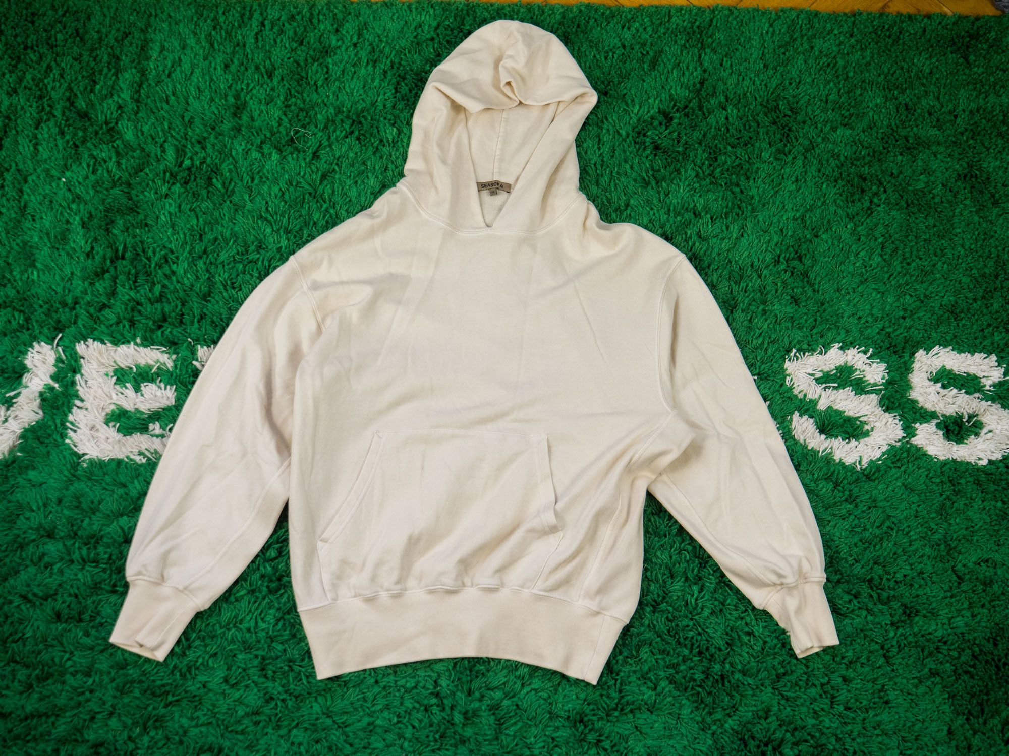 Yeezy YEEZY SEASON 4 Boxy Fit Cotton HOODIE Beige (L) Size US M / EU 48-50 / 2 - 2 Thumbnail