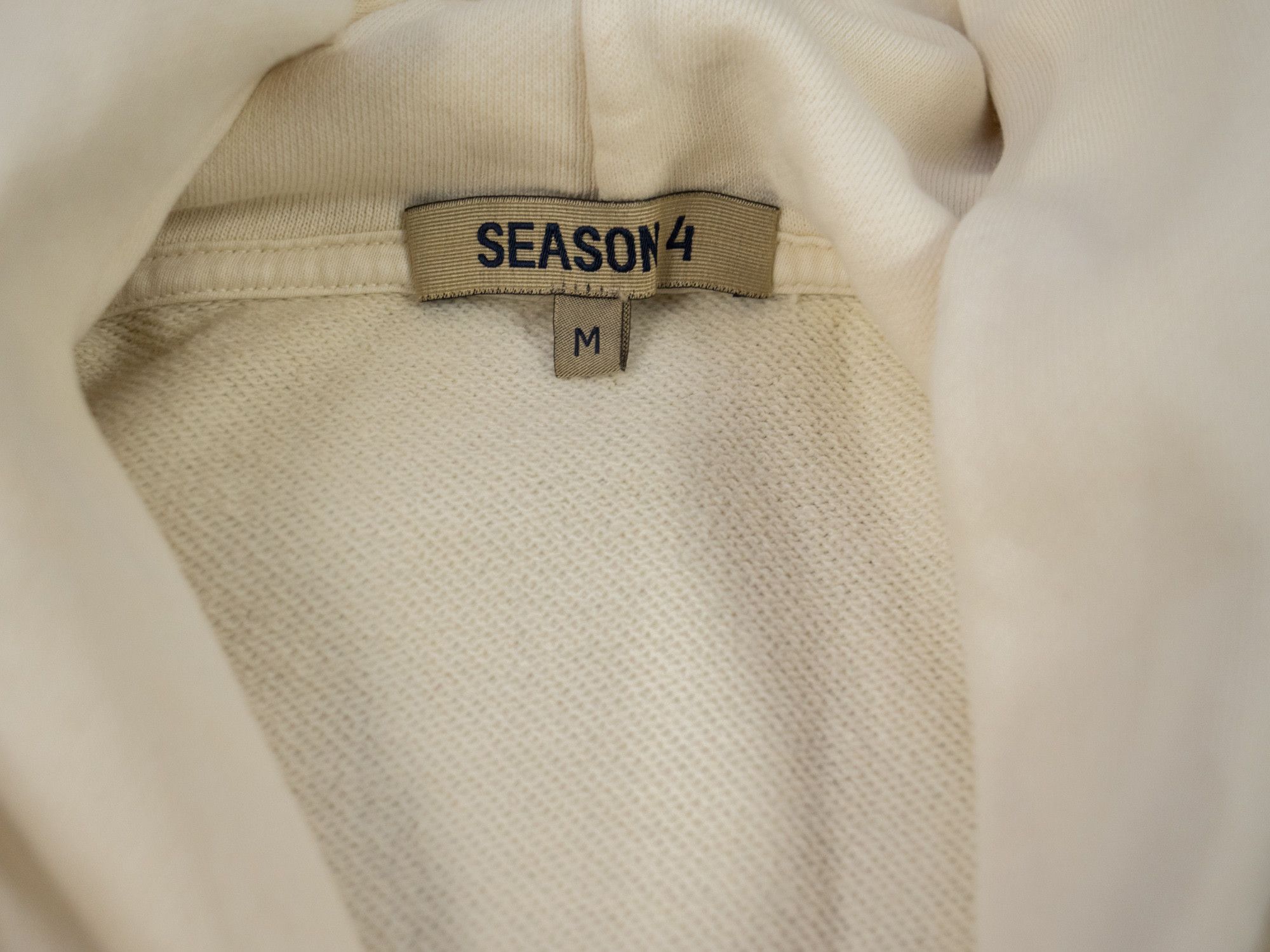 Yeezy YEEZY SEASON 4 Boxy Fit Cotton HOODIE Beige (L) Size US M / EU 48-50 / 2 - 7 Thumbnail