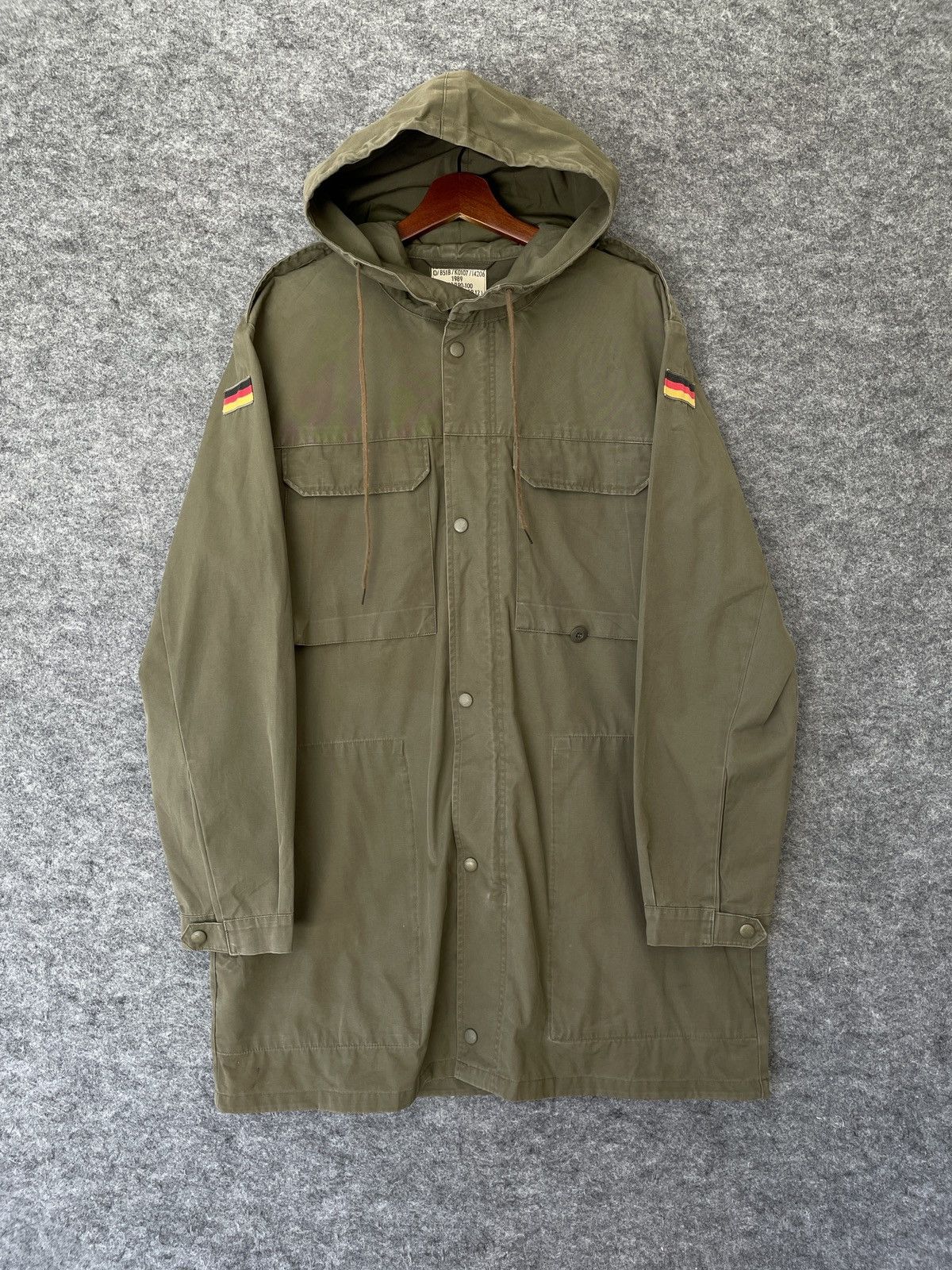 Vintage MARQUARDT & SCHULZ GERMANY ARMY PARKAS OPTI ZIPPER Size US L / EU 52-54 / 3 - 1 Thumbnail