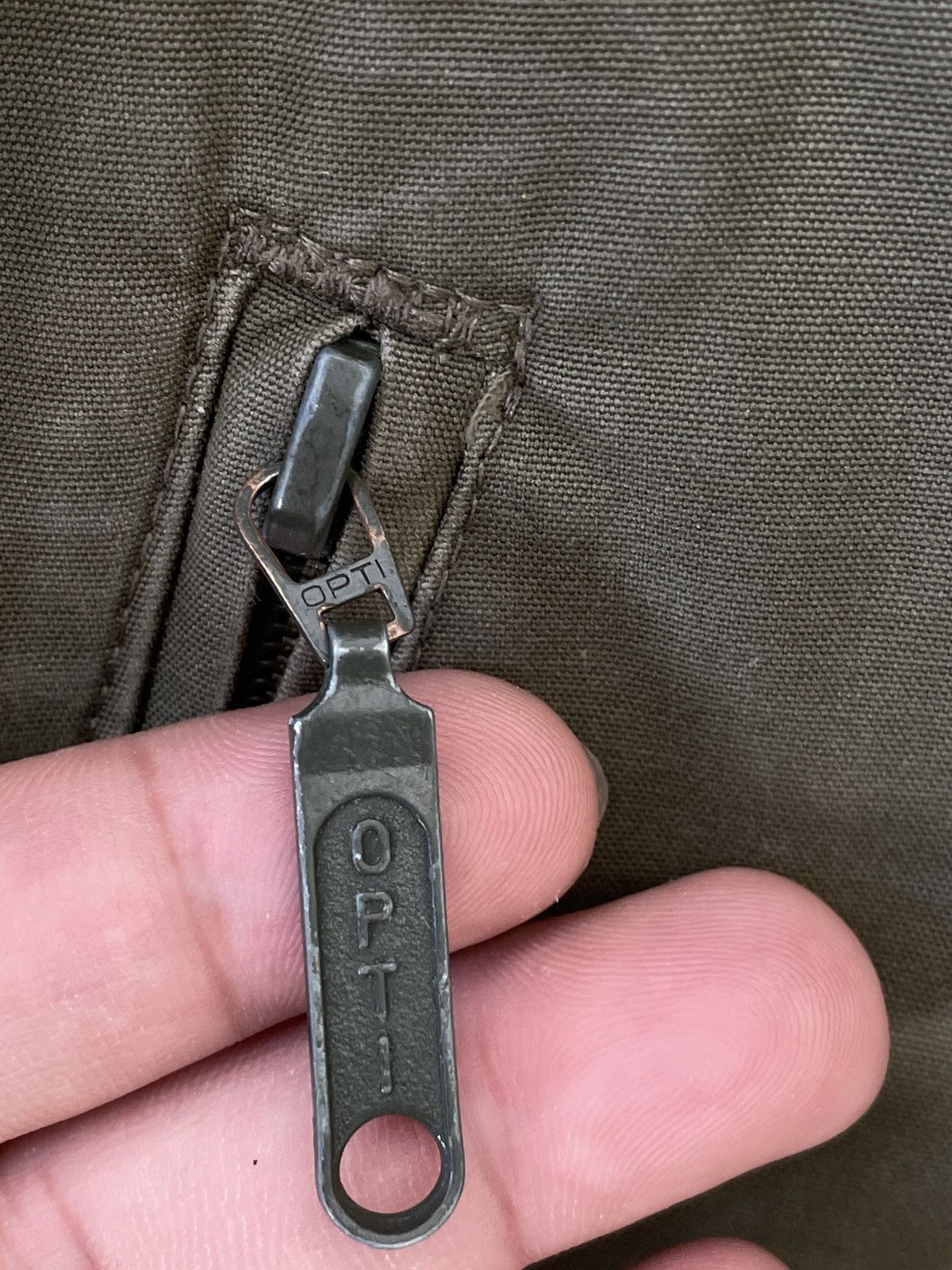 Vintage MARQUARDT & SCHULZ GERMANY ARMY PARKAS OPTI ZIPPER Size US L / EU 52-54 / 3 - 8 Thumbnail
