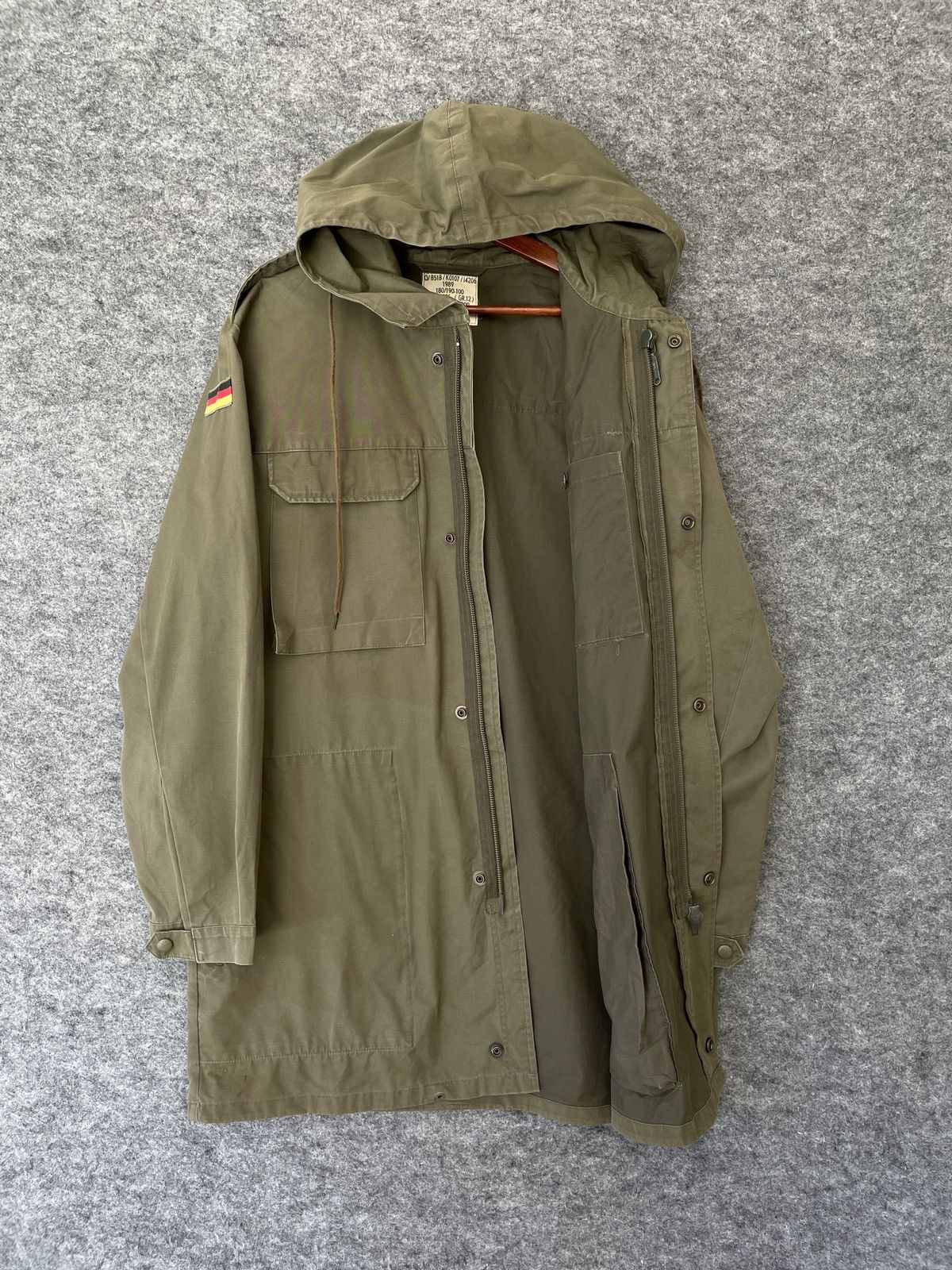 Vintage MARQUARDT & SCHULZ GERMANY ARMY PARKAS OPTI ZIPPER Size US L / EU 52-54 / 3 - 5 Thumbnail