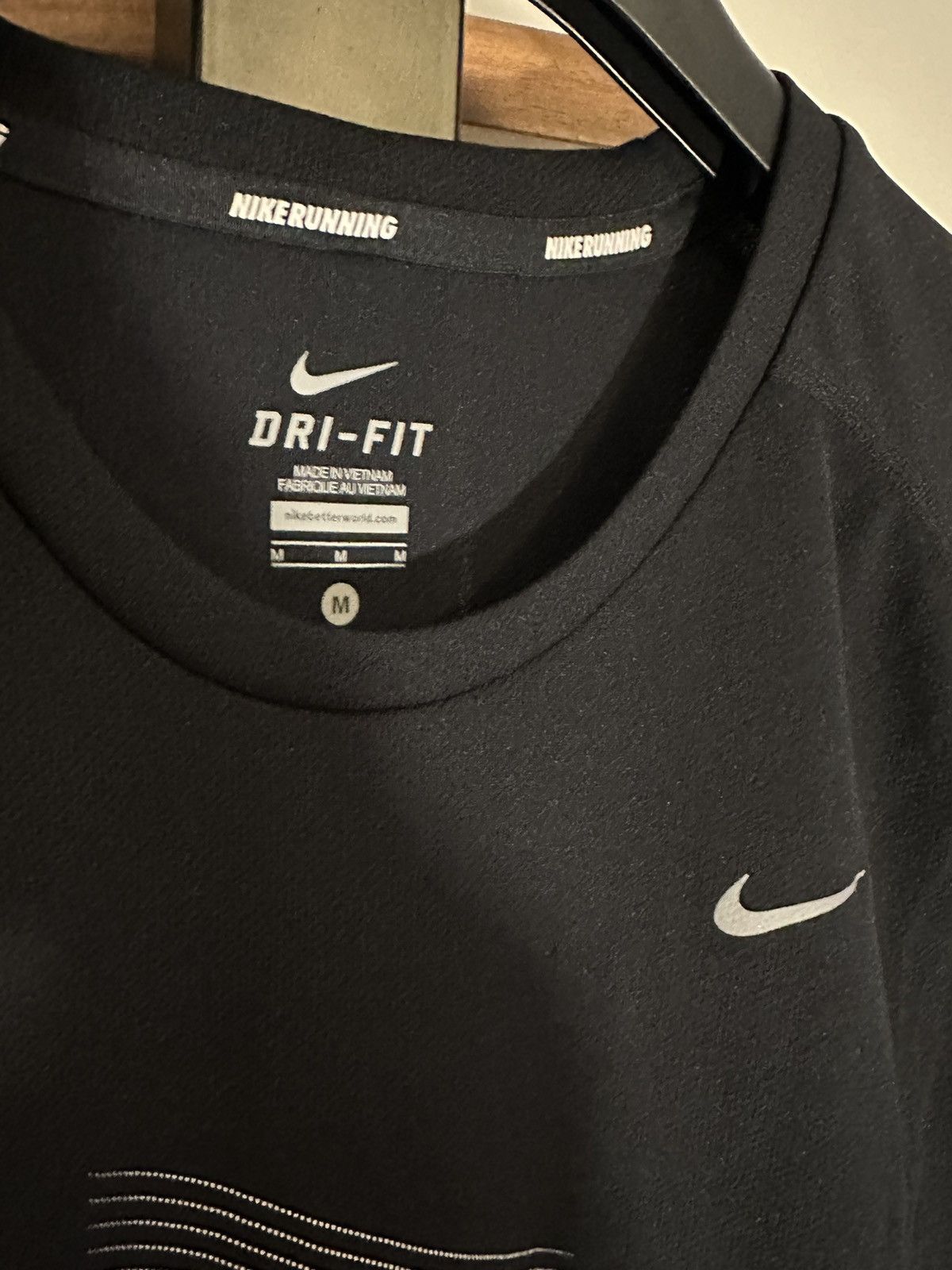 Nike × Vintage Rare 2014 Nike Running Junkies Swoosh T-Shirt spell out logo Size US M / EU 48-50 / 2 - 4 Thumbnail