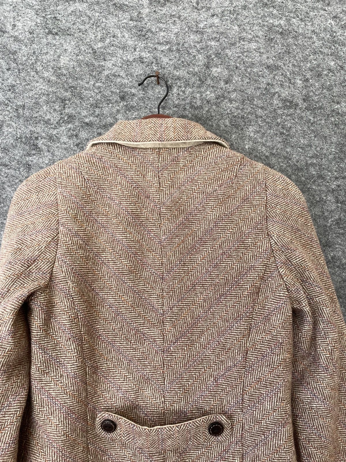 Harris Tweed × Japanese Brand HARIS TWEED x GRAND MIDI WOOL JACKET Size US XS / EU 42 / 0 - 4 Thumbnail