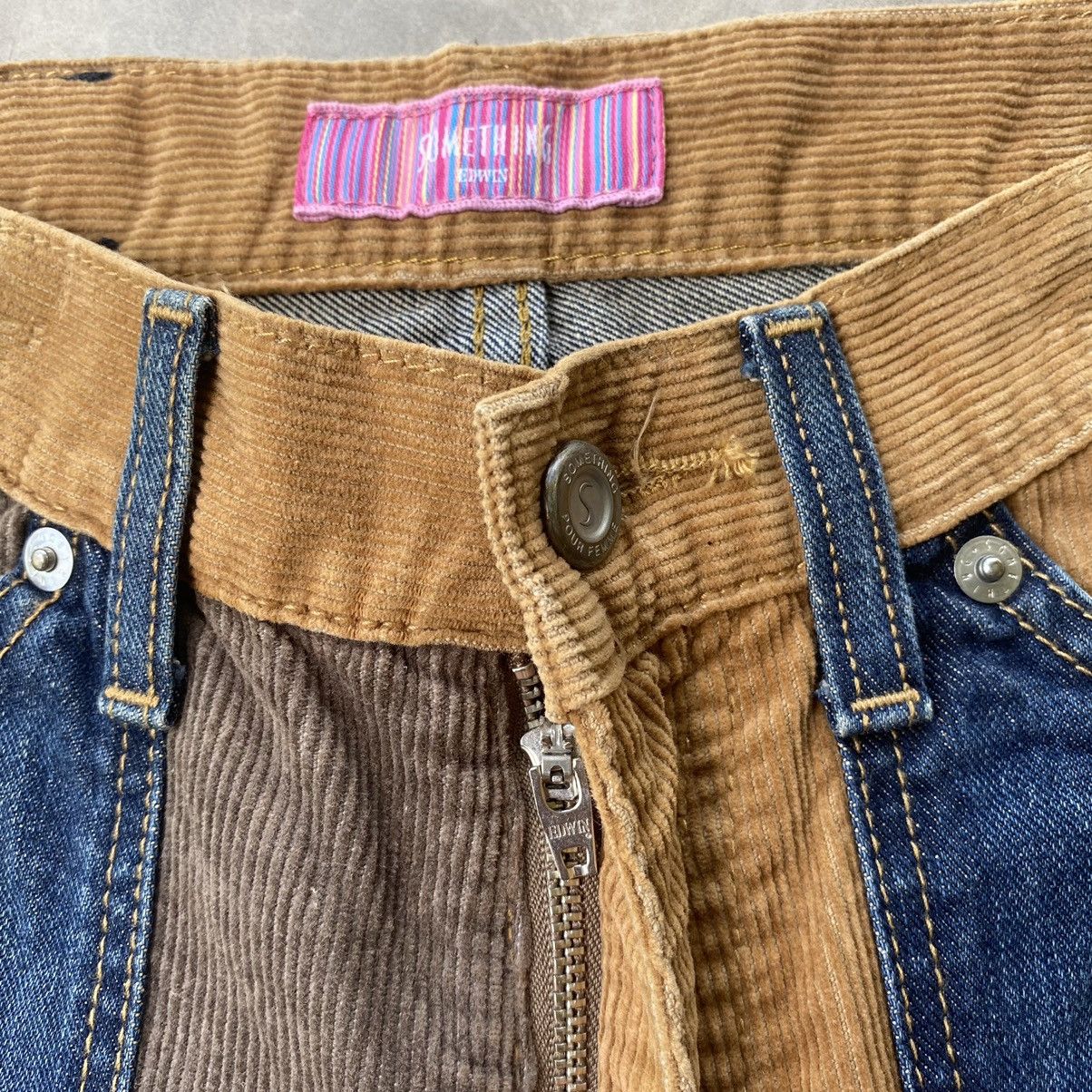 Edwin × Japanese Brand Something by Edwin patchwork jeans flare jeans Size 26" / US 2 / IT 38 - 3 Thumbnail