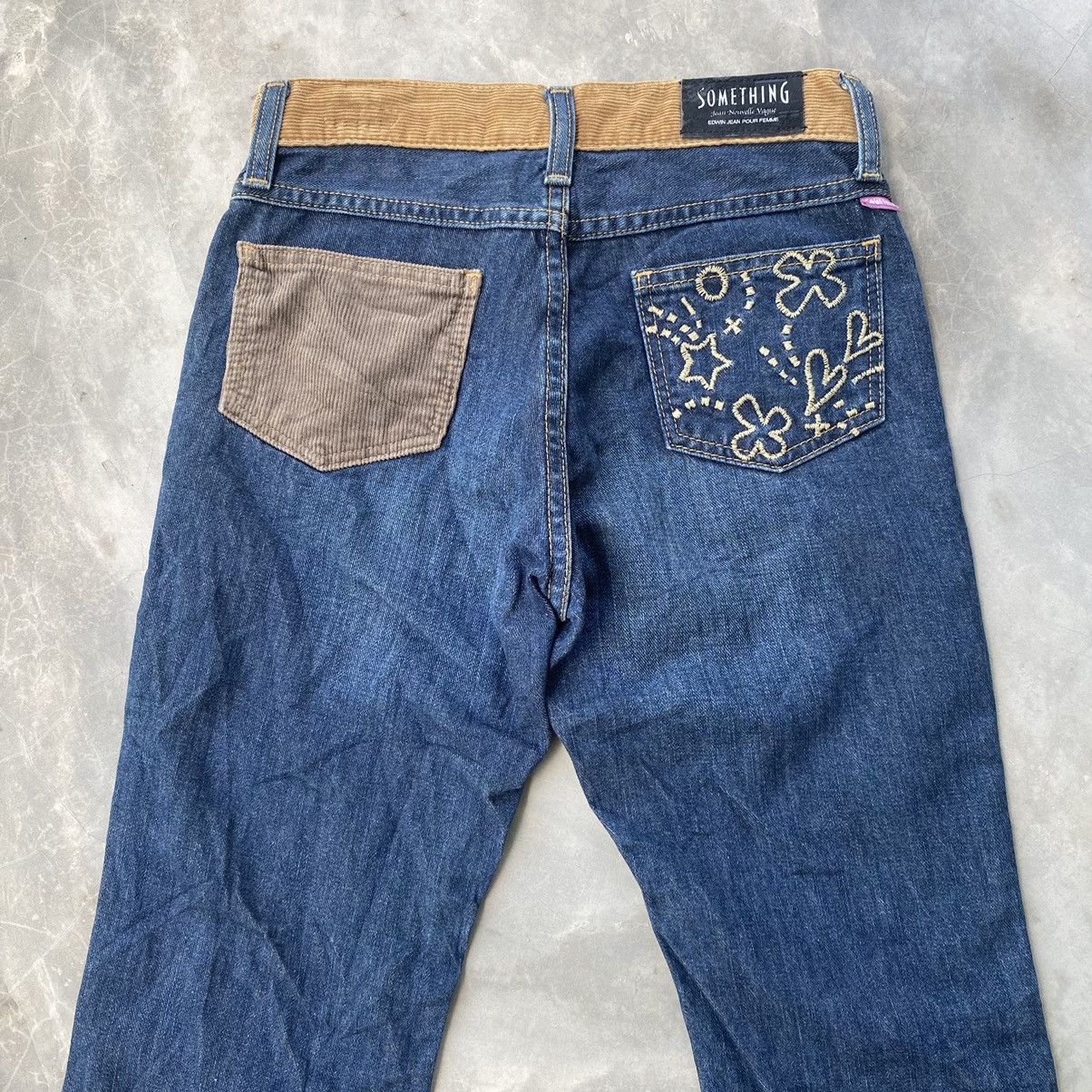 Edwin × Japanese Brand Something by Edwin patchwork jeans flare jeans Size 26" / US 2 / IT 38 - 6 Thumbnail