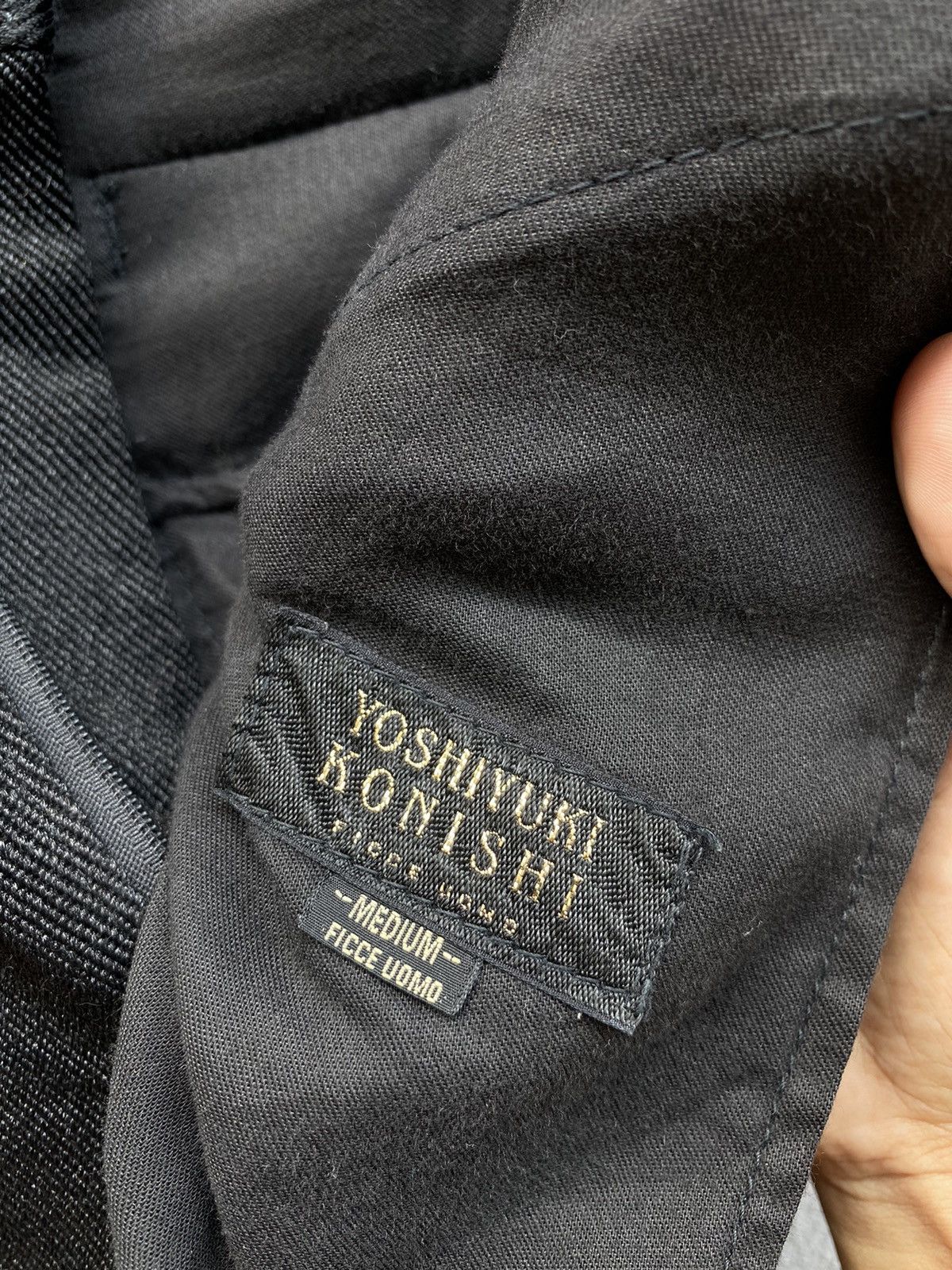 Yoshiyuki Konishi 💥RARE💥 Yoshiyuki Konishi “FICCE” Leather Panel Biker Pant Size US 30 / EU 46 - 11 Thumbnail
