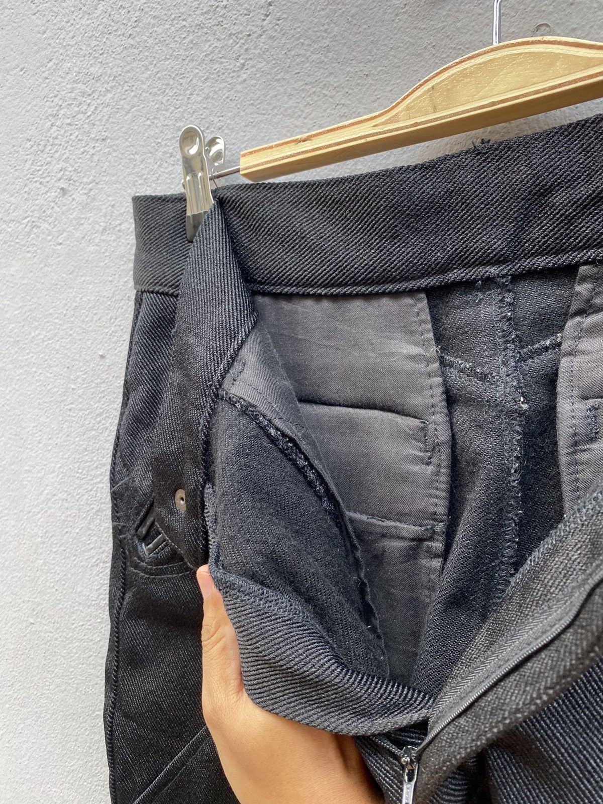 Yoshiyuki Konishi 💥RARE💥 Yoshiyuki Konishi “FICCE” Leather Panel Biker Pant Size US 30 / EU 46 - 13 Thumbnail