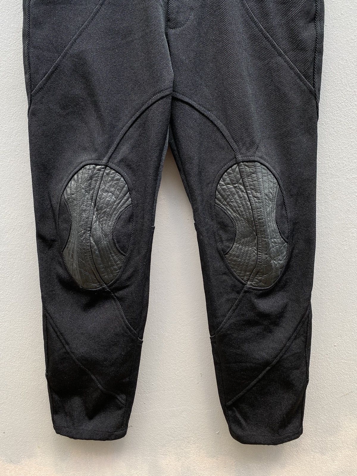 Yoshiyuki Konishi 💥RARE💥 Yoshiyuki Konishi “FICCE” Leather Panel Biker Pant Size US 30 / EU 46 - 7 Thumbnail