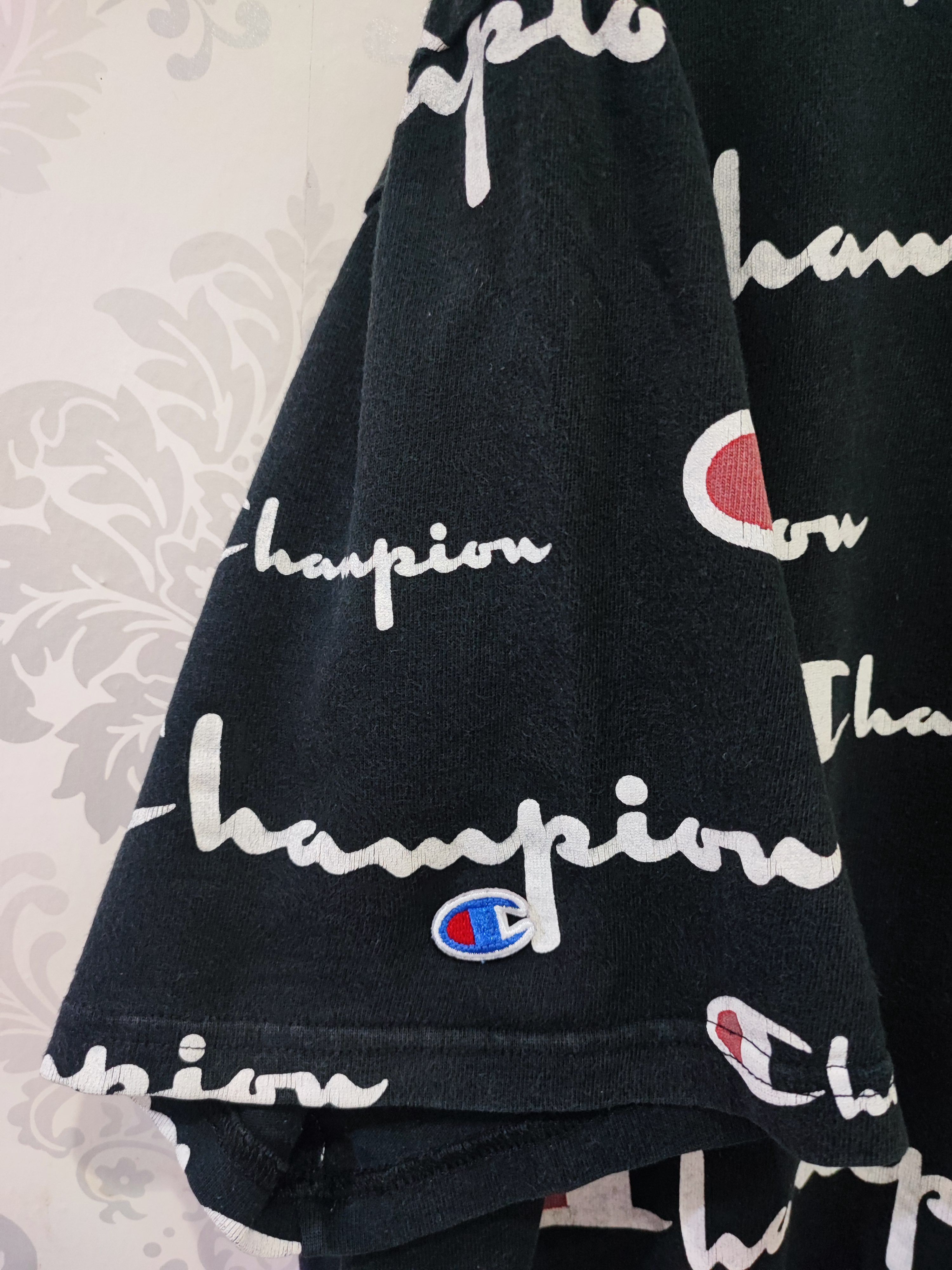 Champion × Vintage Rare!! Vintage Y2K Champion OVP Spellout t-shir Size US XL / EU 56 / 4 - 4 Thumbnail