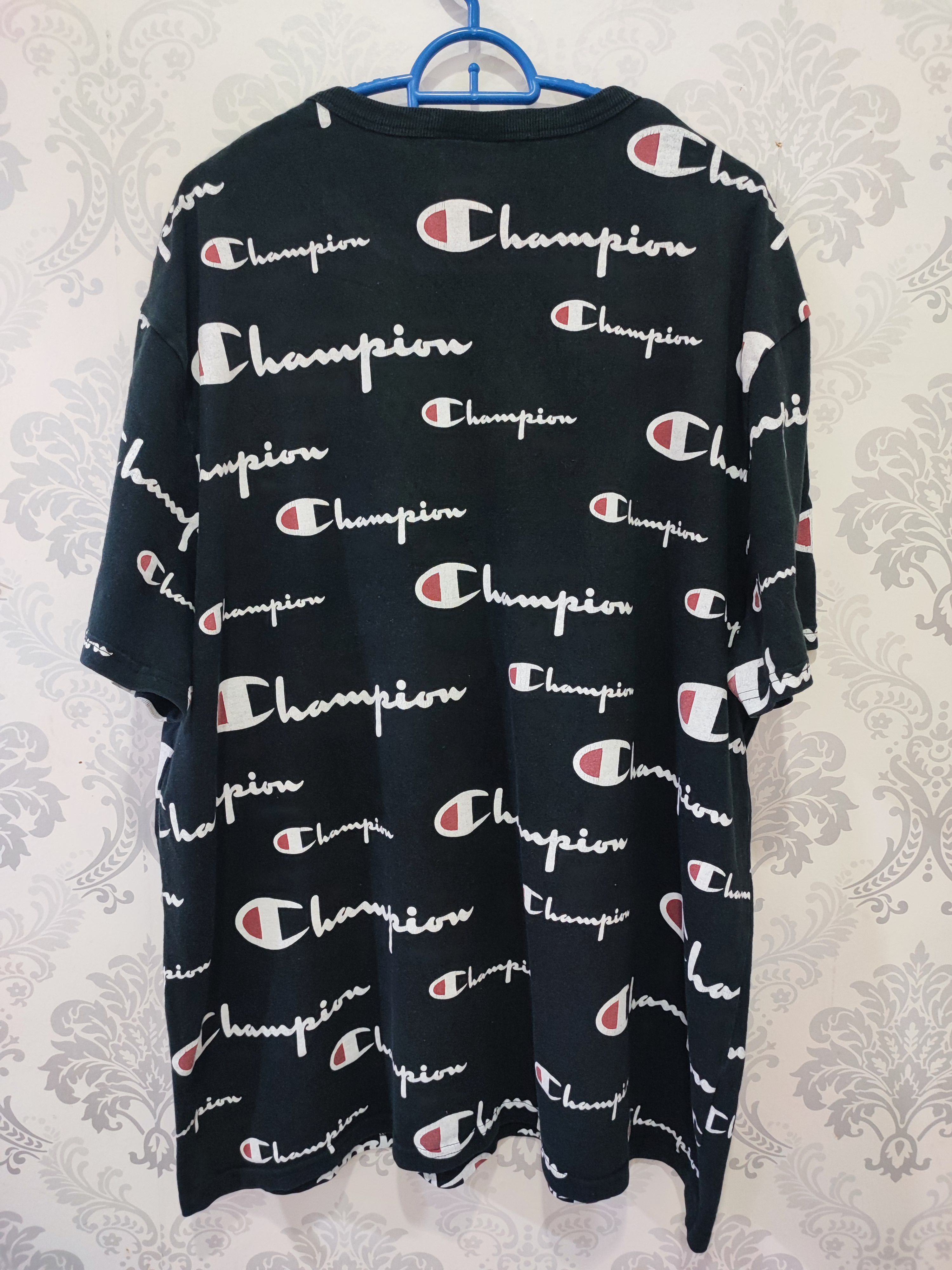 Champion × Vintage Rare!! Vintage Y2K Champion OVP Spellout t-shir Size US XL / EU 56 / 4 - 3 Thumbnail