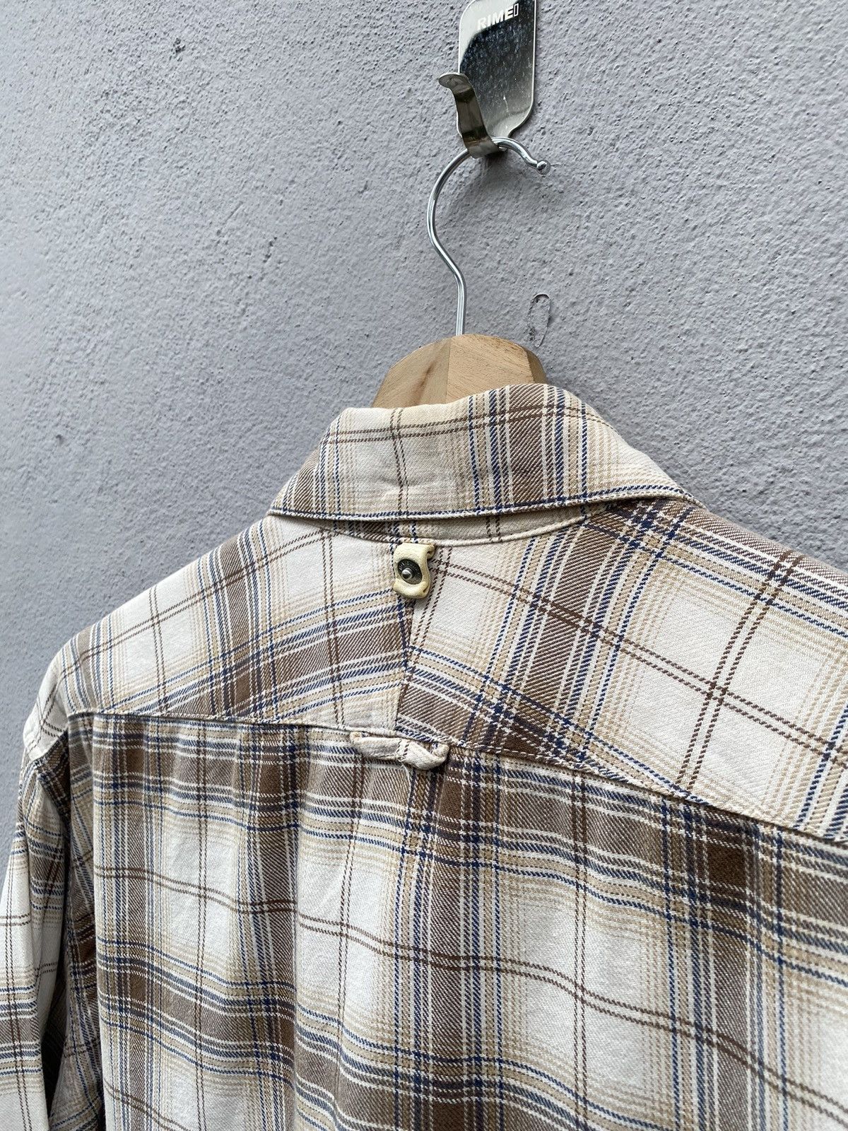 Visvim Visvim Shadow Plaid Checkered with Circle Zip Pocket Brown Size US M / EU 48-50 / 2 - 15 Thumbnail