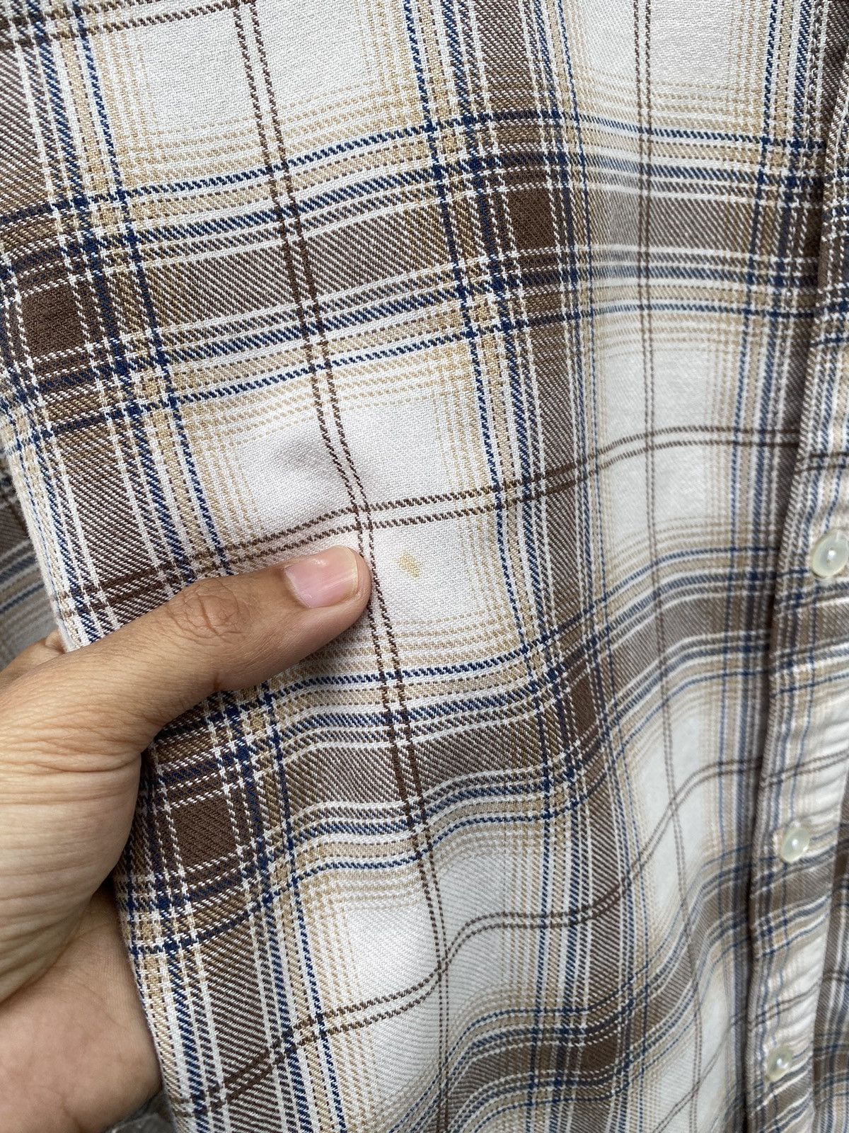 Visvim Visvim Shadow Plaid Checkered with Circle Zip Pocket Brown Size US M / EU 48-50 / 2 - 13 Thumbnail