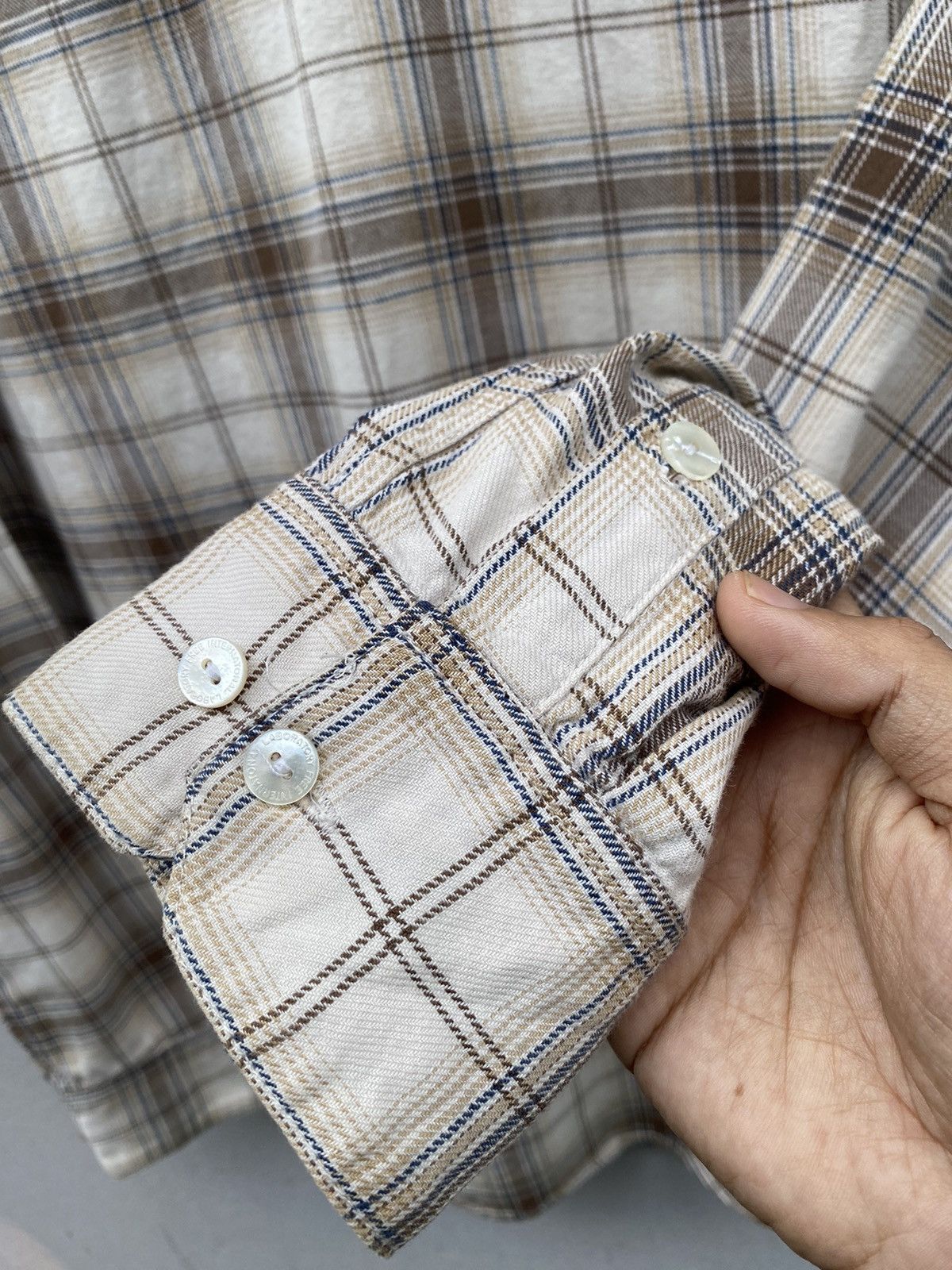 Visvim Visvim Shadow Plaid Checkered with Circle Zip Pocket Brown Size US M / EU 48-50 / 2 - 19 Thumbnail