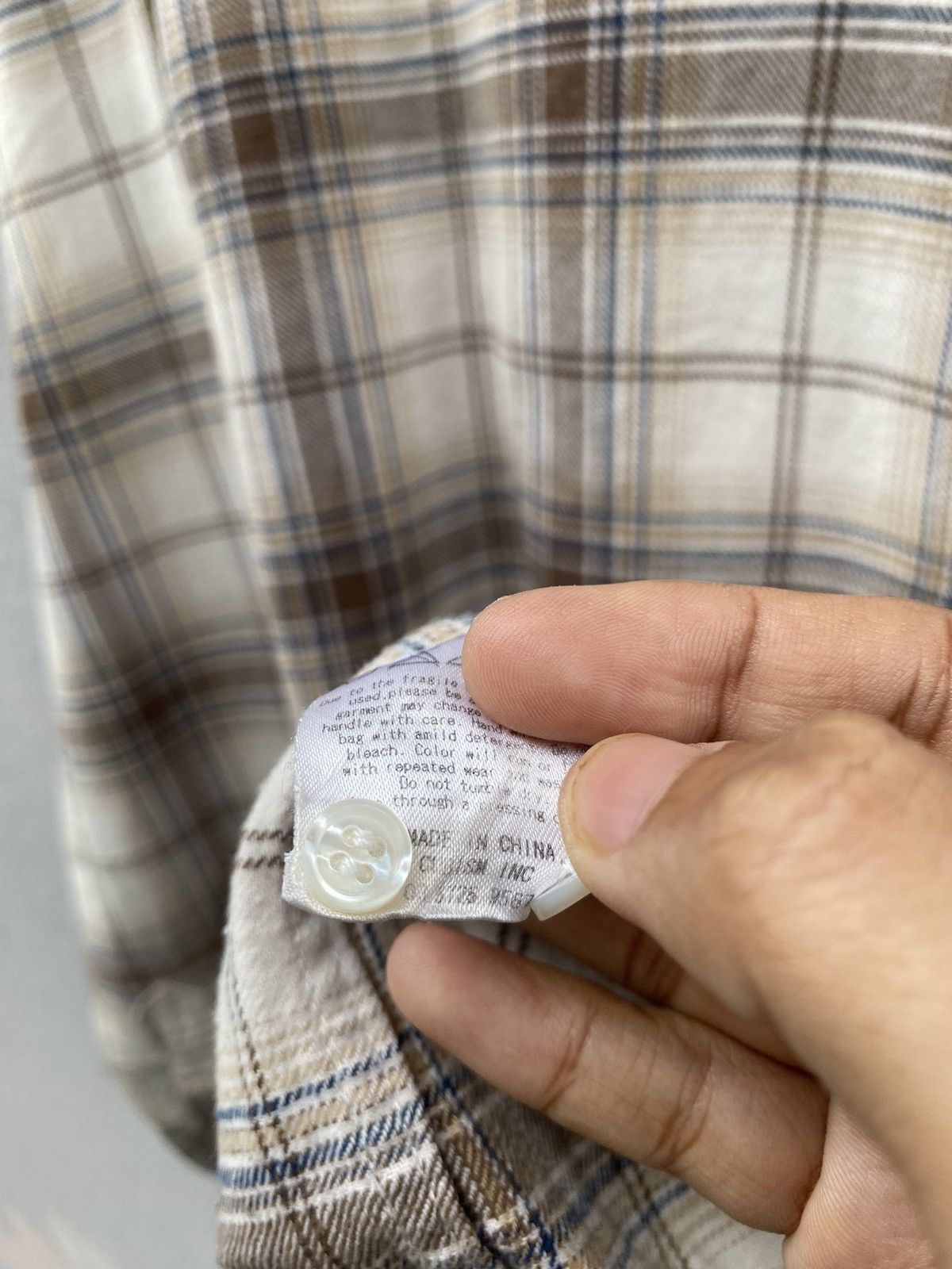 Visvim Visvim Shadow Plaid Checkered with Circle Zip Pocket Brown Size US M / EU 48-50 / 2 - 11 Thumbnail