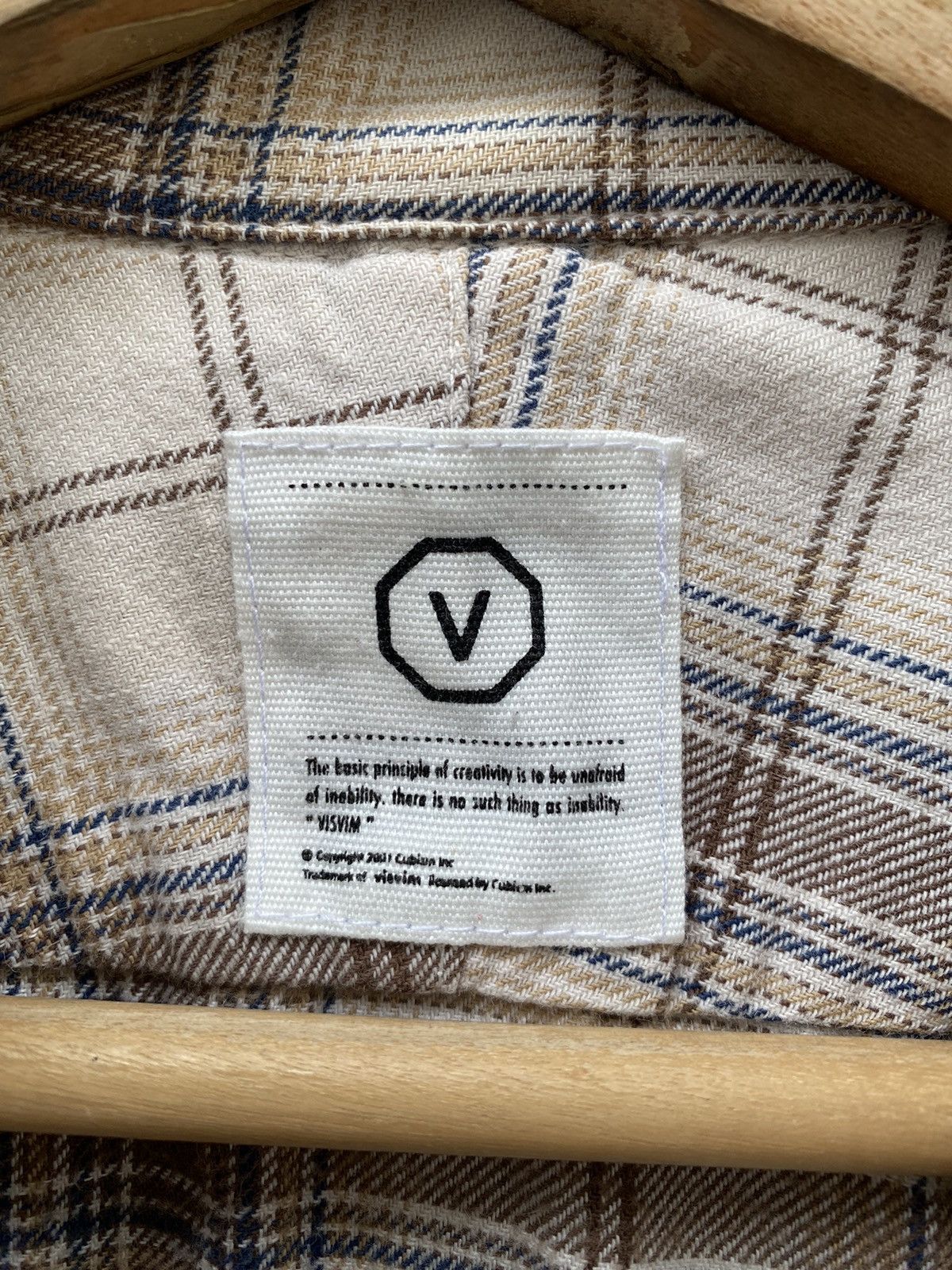 Visvim Visvim Shadow Plaid Checkered with Circle Zip Pocket Brown Size US M / EU 48-50 / 2 - 4 Thumbnail
