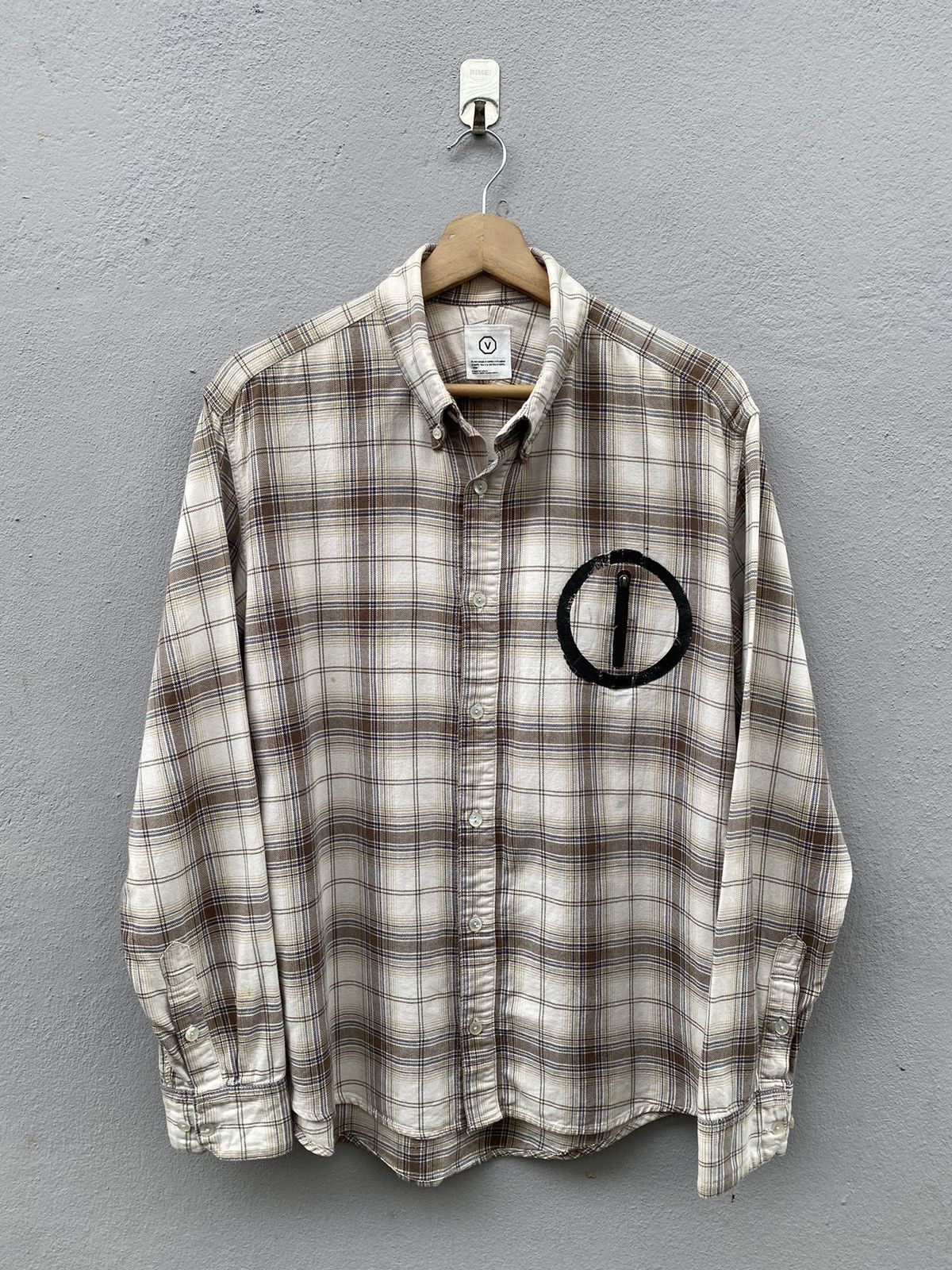 Visvim Visvim Shadow Plaid Checkered with Circle Zip Pocket Brown Size US M / EU 48-50 / 2 - 1 Thumbnail