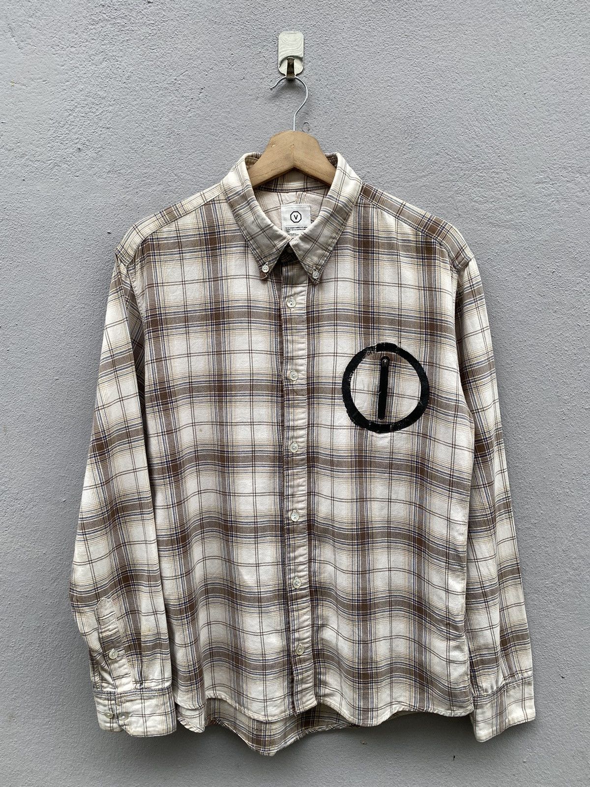 Visvim Visvim Shadow Plaid Checkered with Circle Zip Pocket Brown Size US M / EU 48-50 / 2 - 2 Thumbnail