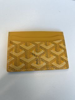 Goyard 2019 Printed Card Holder - Yellow Wallets, Accessories - GOY37837