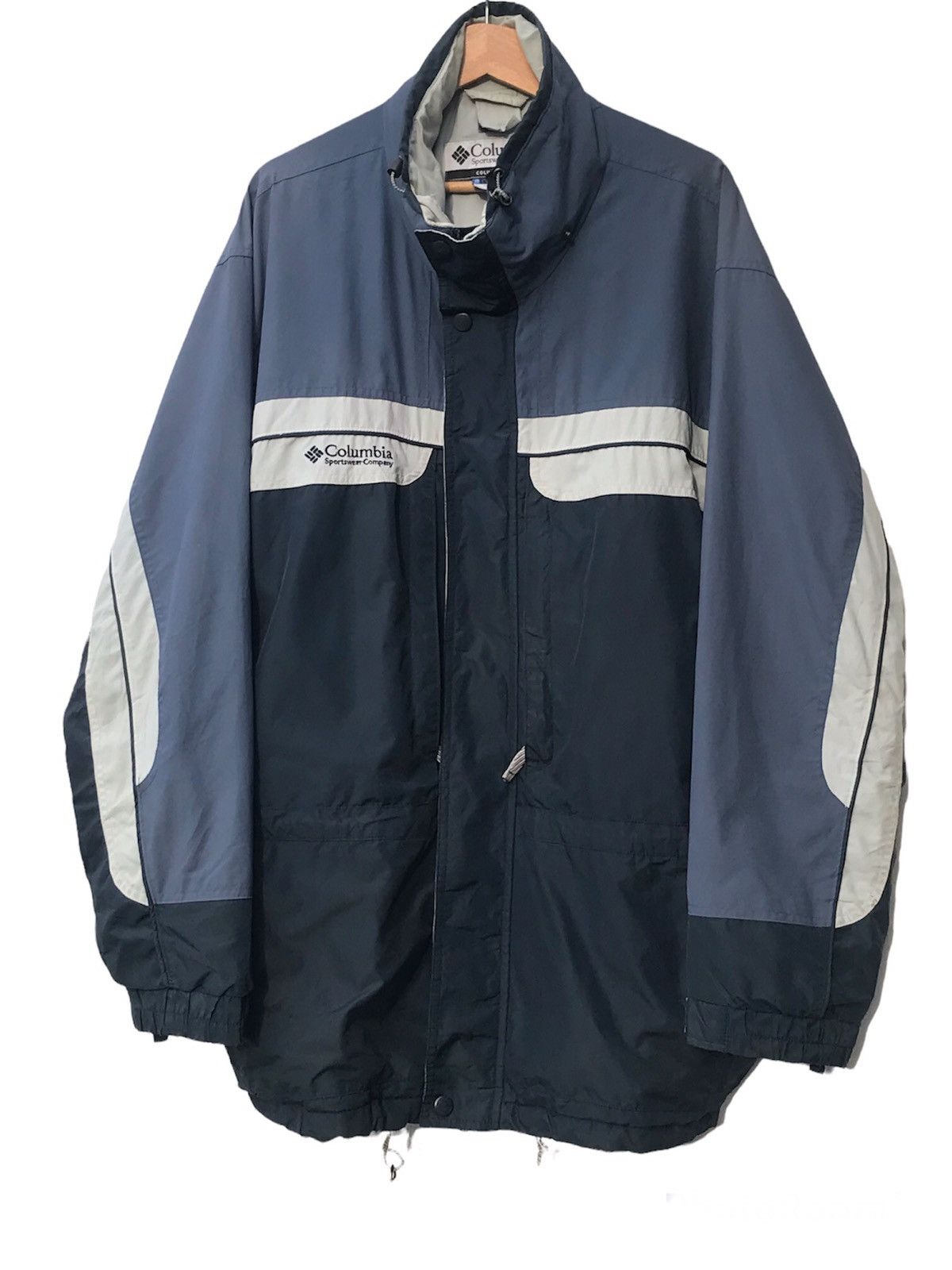 image of Columbia Interchange 3 In 1 Jacket in Blue Grey, Men's (Size XL)